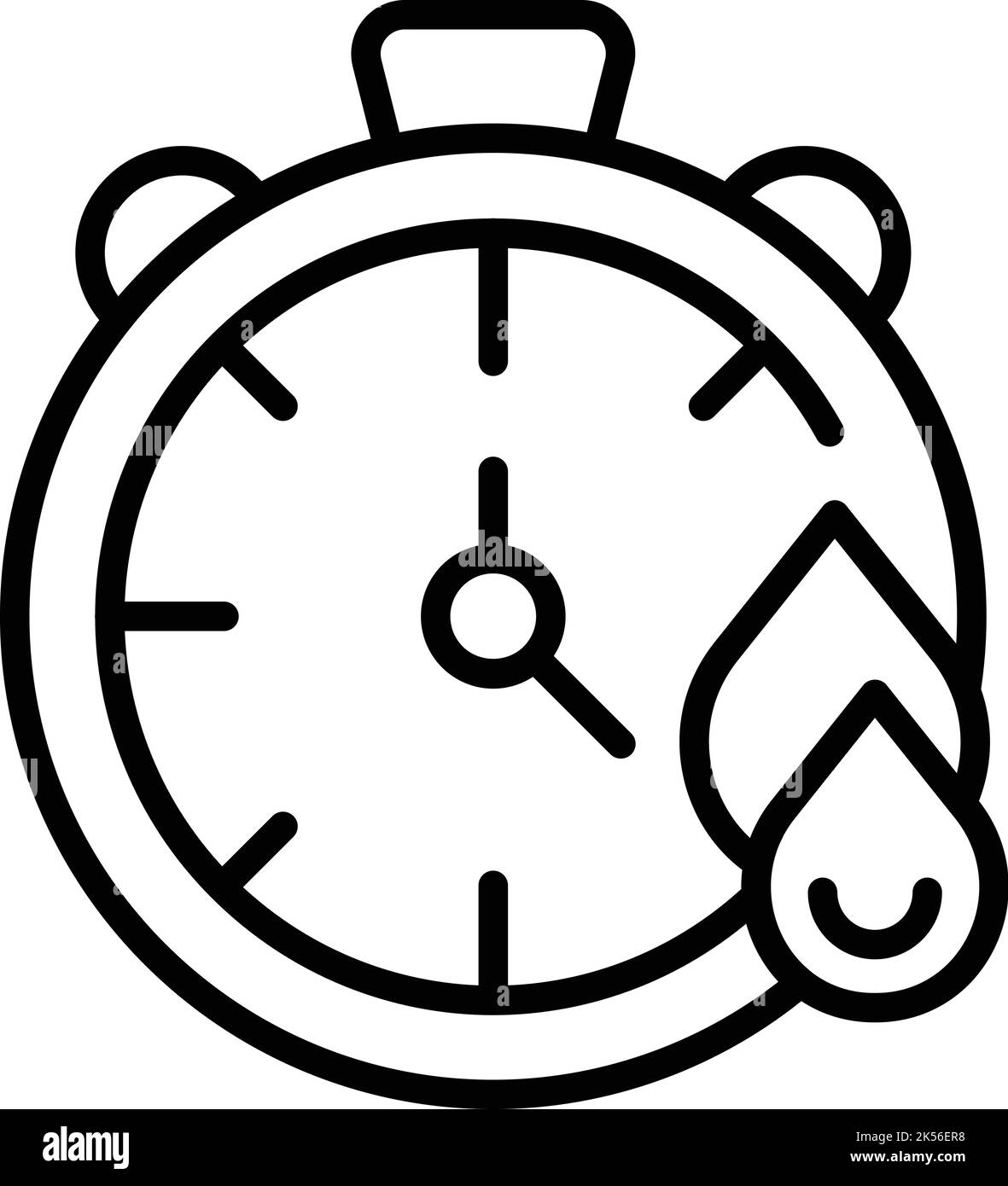 Change motor oil time icon outline vector. Auto service. Machine brake