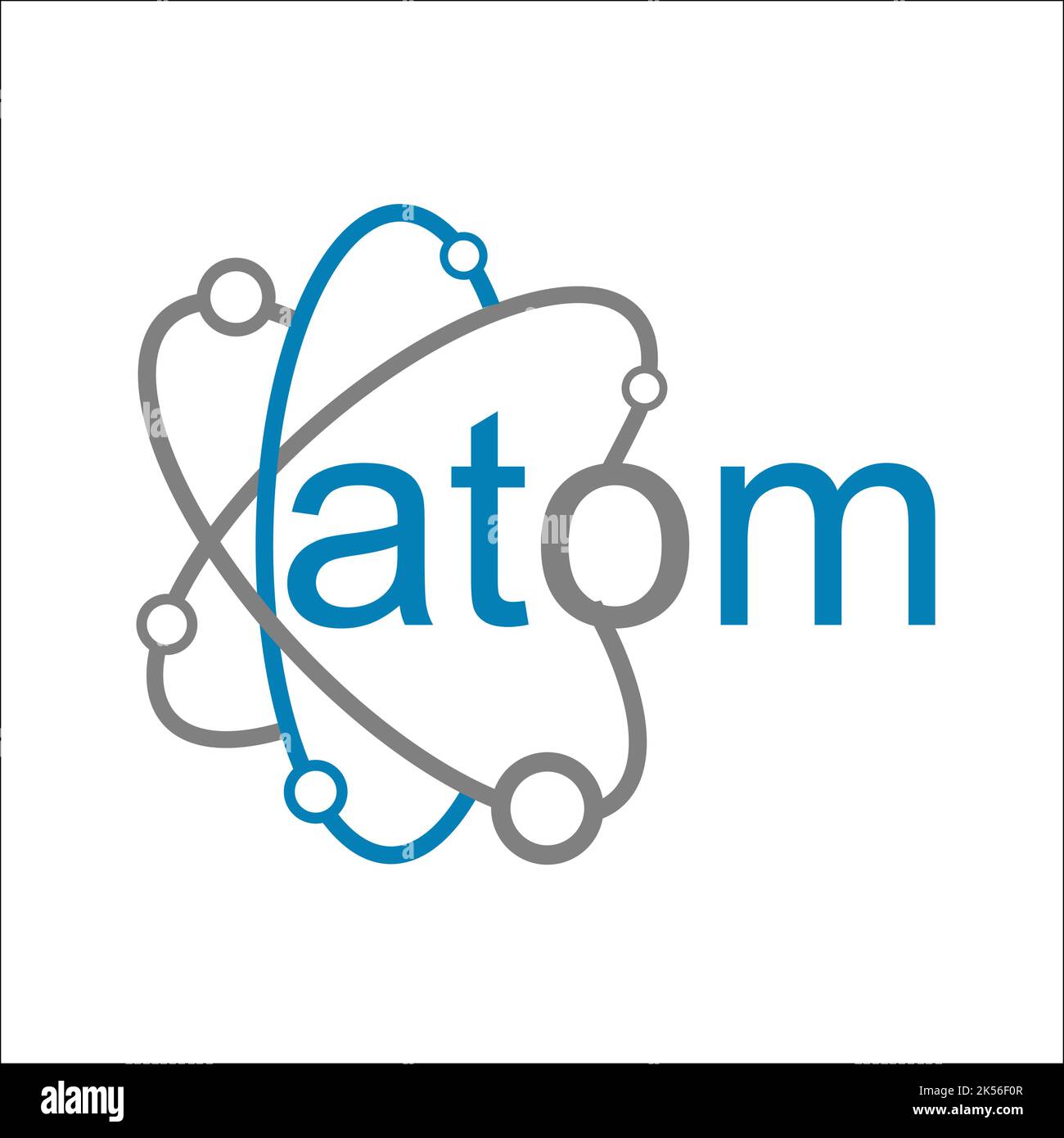 atom logo exclusive design inspiration Stock Vector Image & Art - Alamy