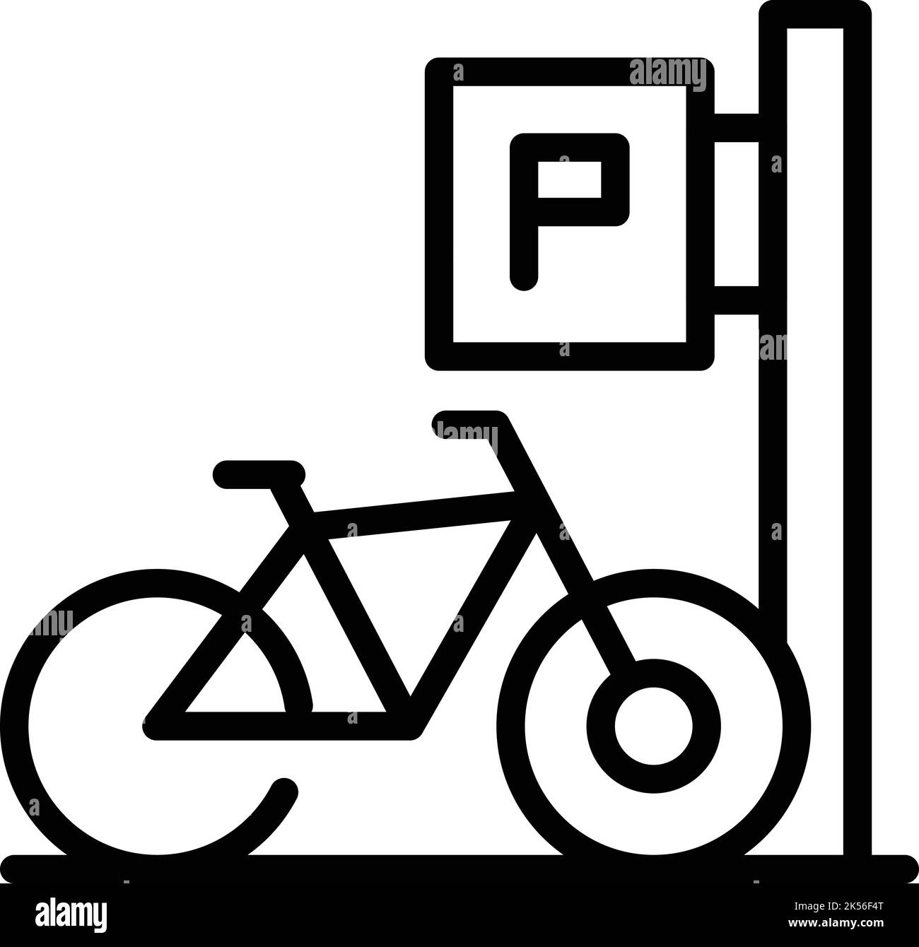 Cycle rack station cyclist Stock Vector Images - Alamy