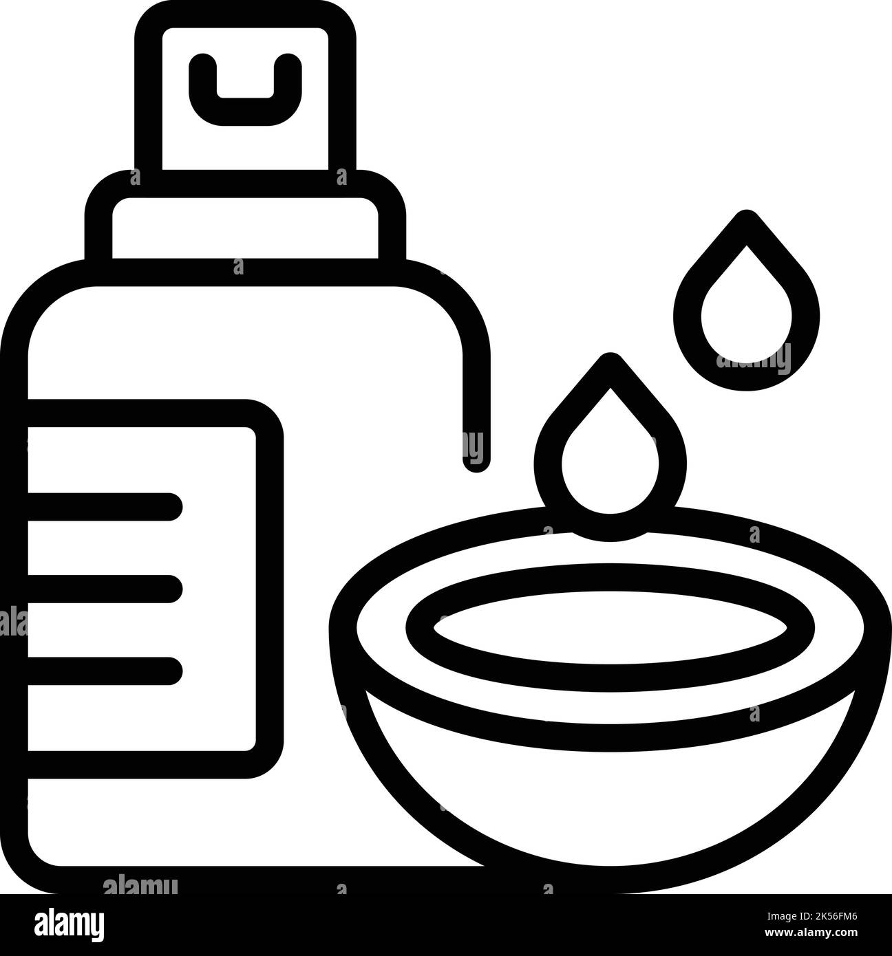 Conditioner soap icon outline vector. Coco cream. Coconut oil Stock