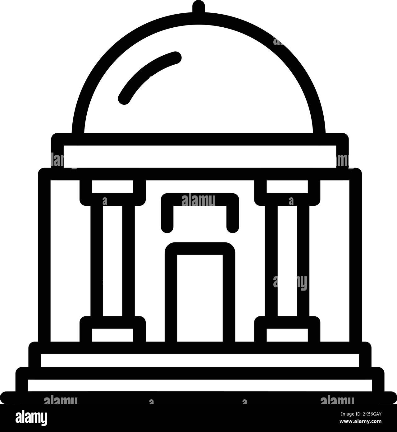 Colosseum icon outline vector. Opera house. Architecture travel Stock Vector
