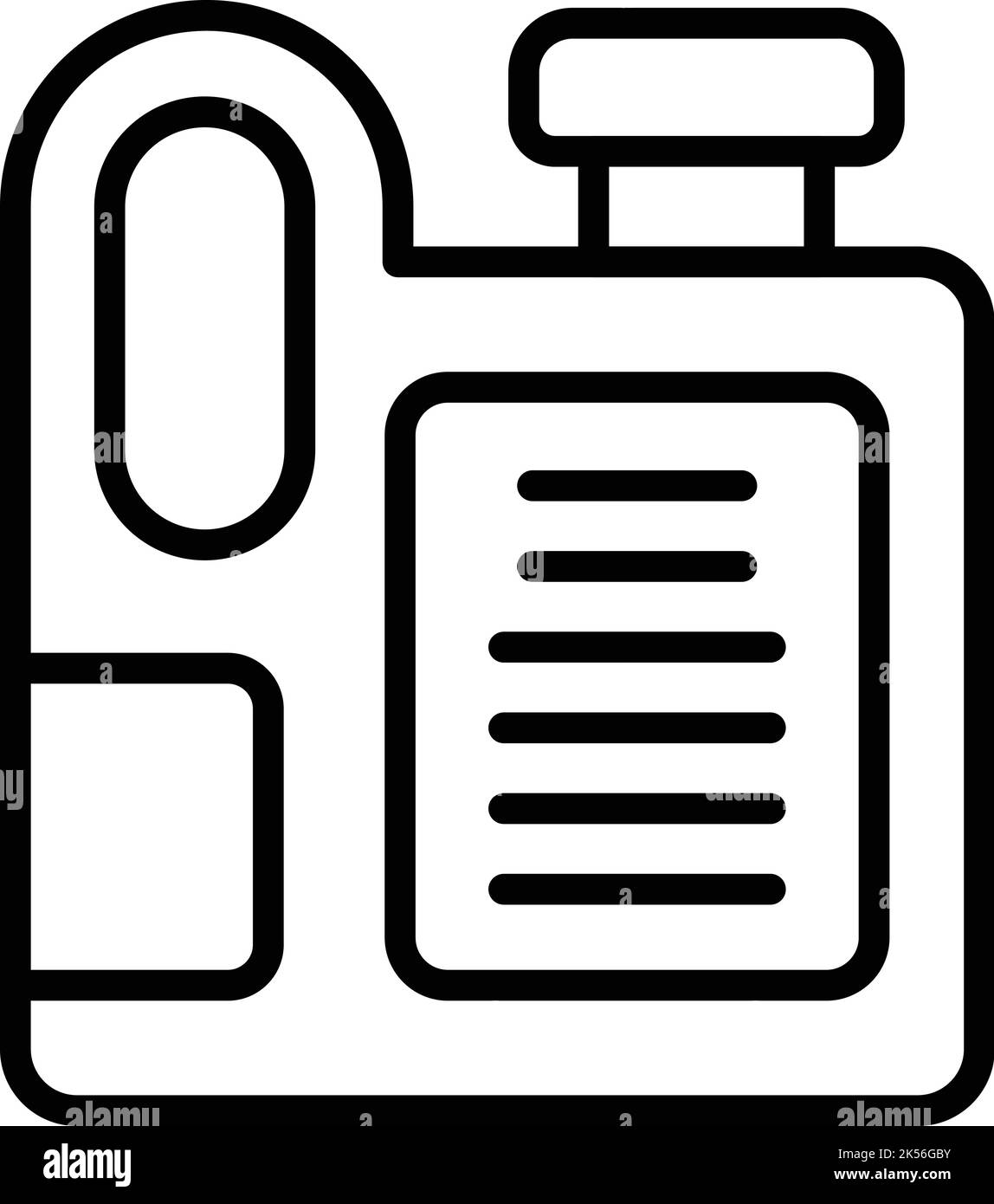 Antifreeze canister icon outline vector. Auto motor. Machine tool Stock