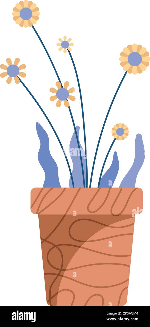 floral houseplant in pot icon Stock Vector Image & Art - Alamy