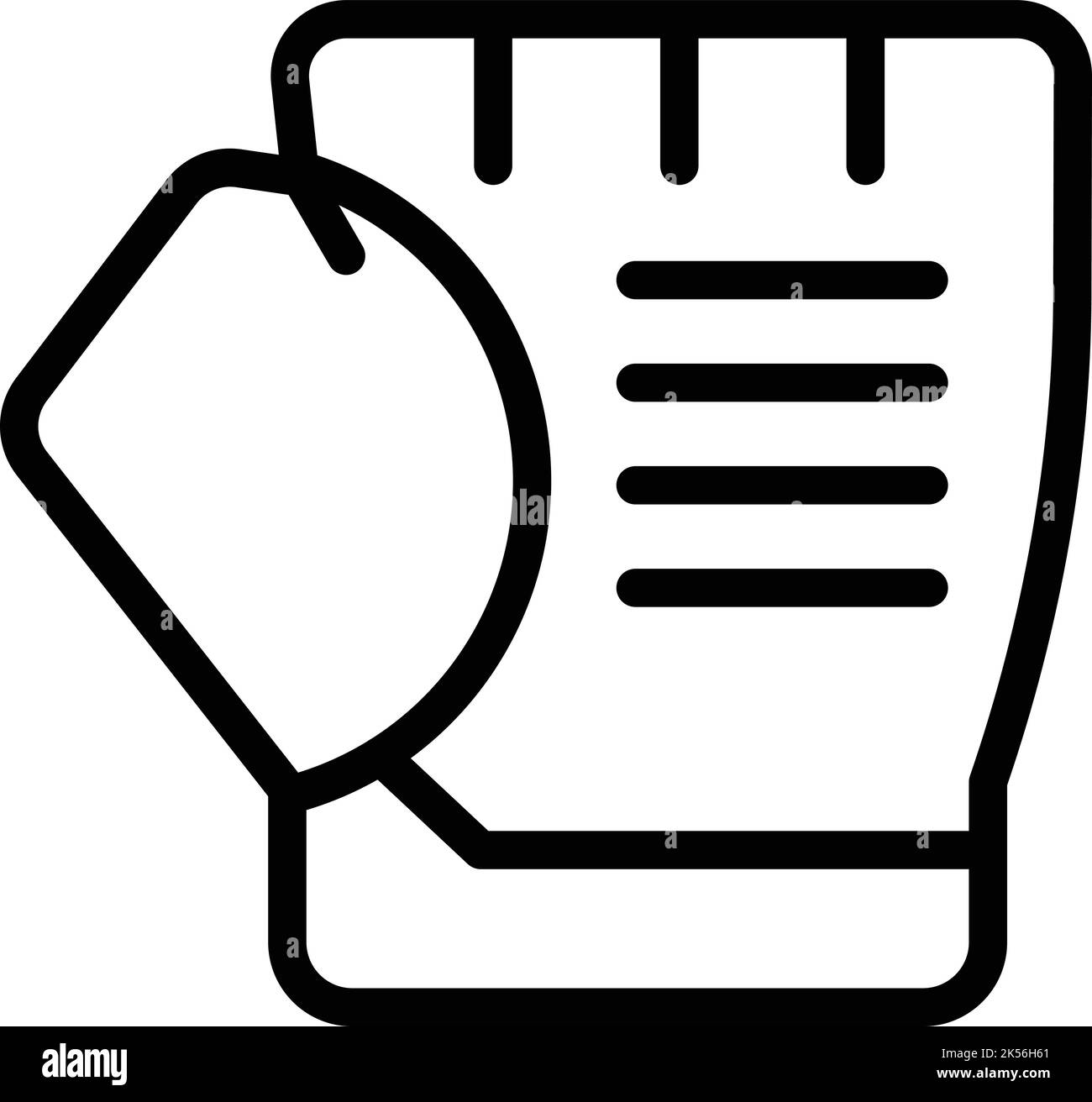 Fight glove icon outline vector. Hand keeper. Bike punch Stock Vector