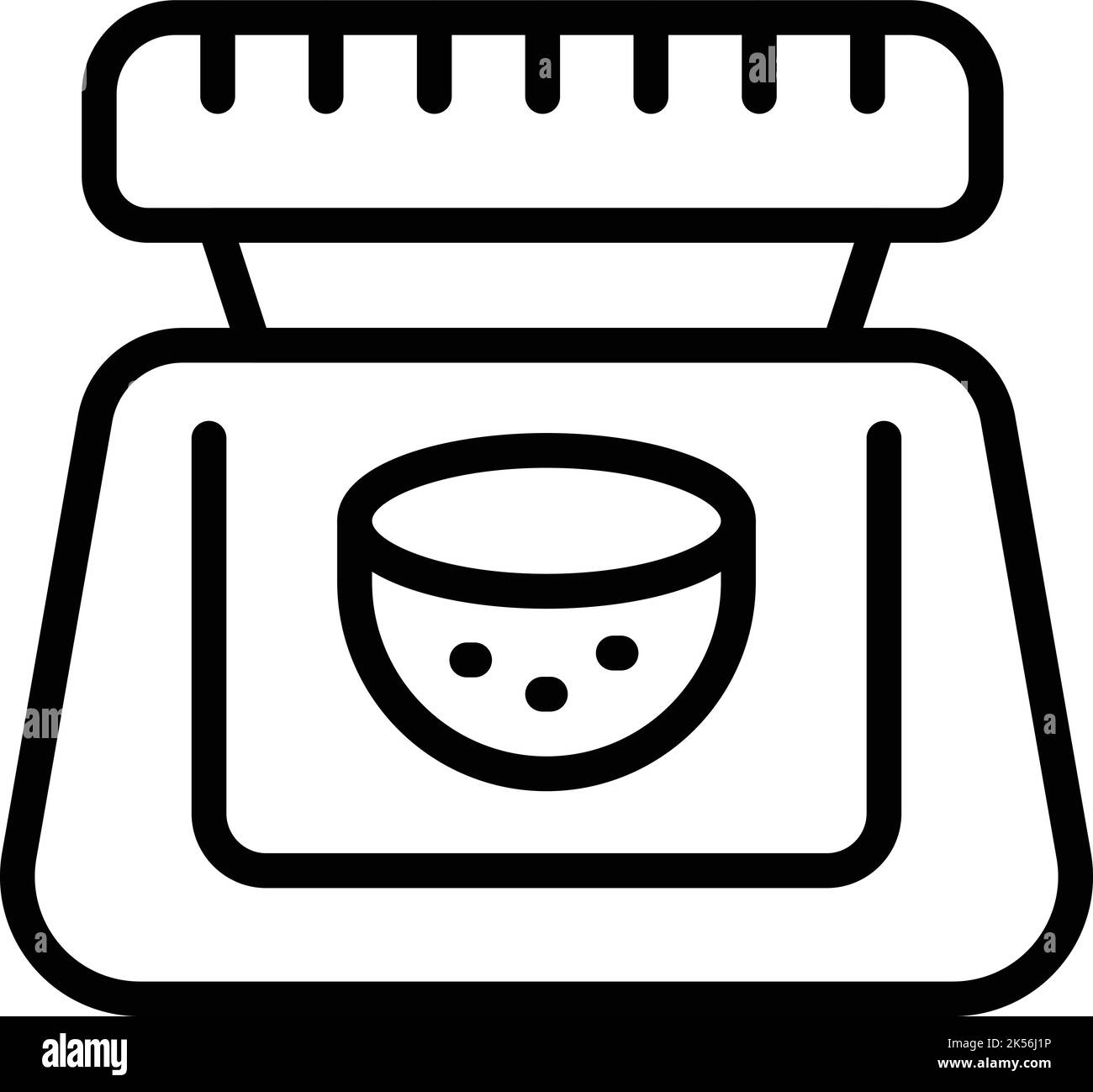 Coconut cream jar icon outline vector. Natural shampoo. Coco milk Stock