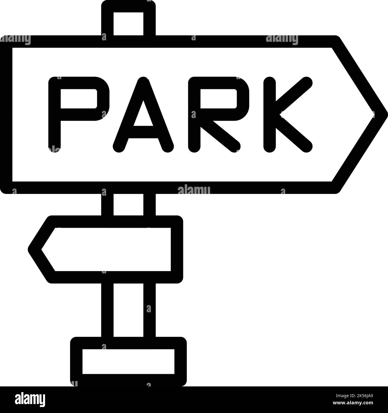 Zoo park direction icon outline vector. Movie card. Token admission