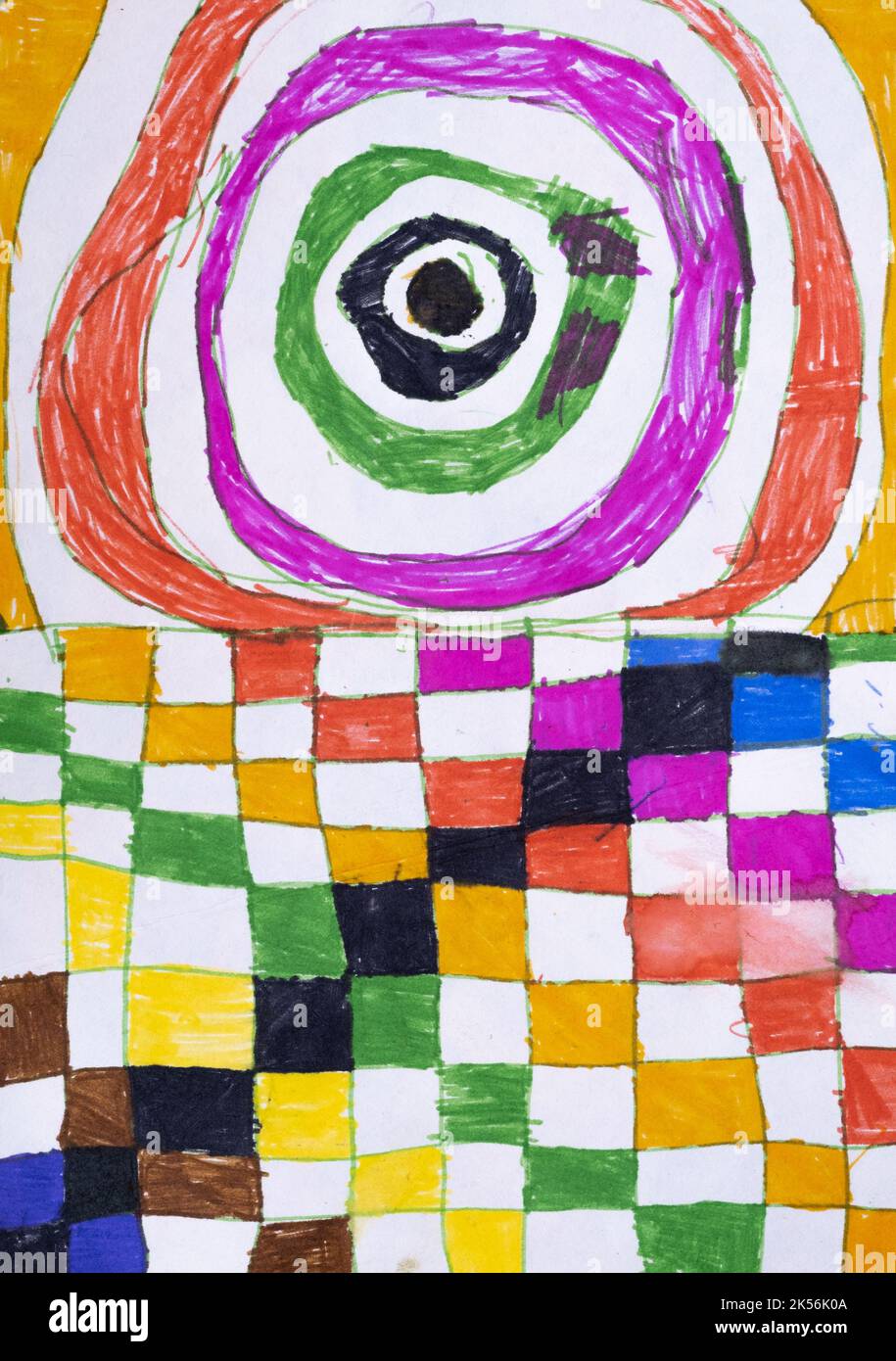 abstract painting geometric inspiration creative Stock Photo - Alamy