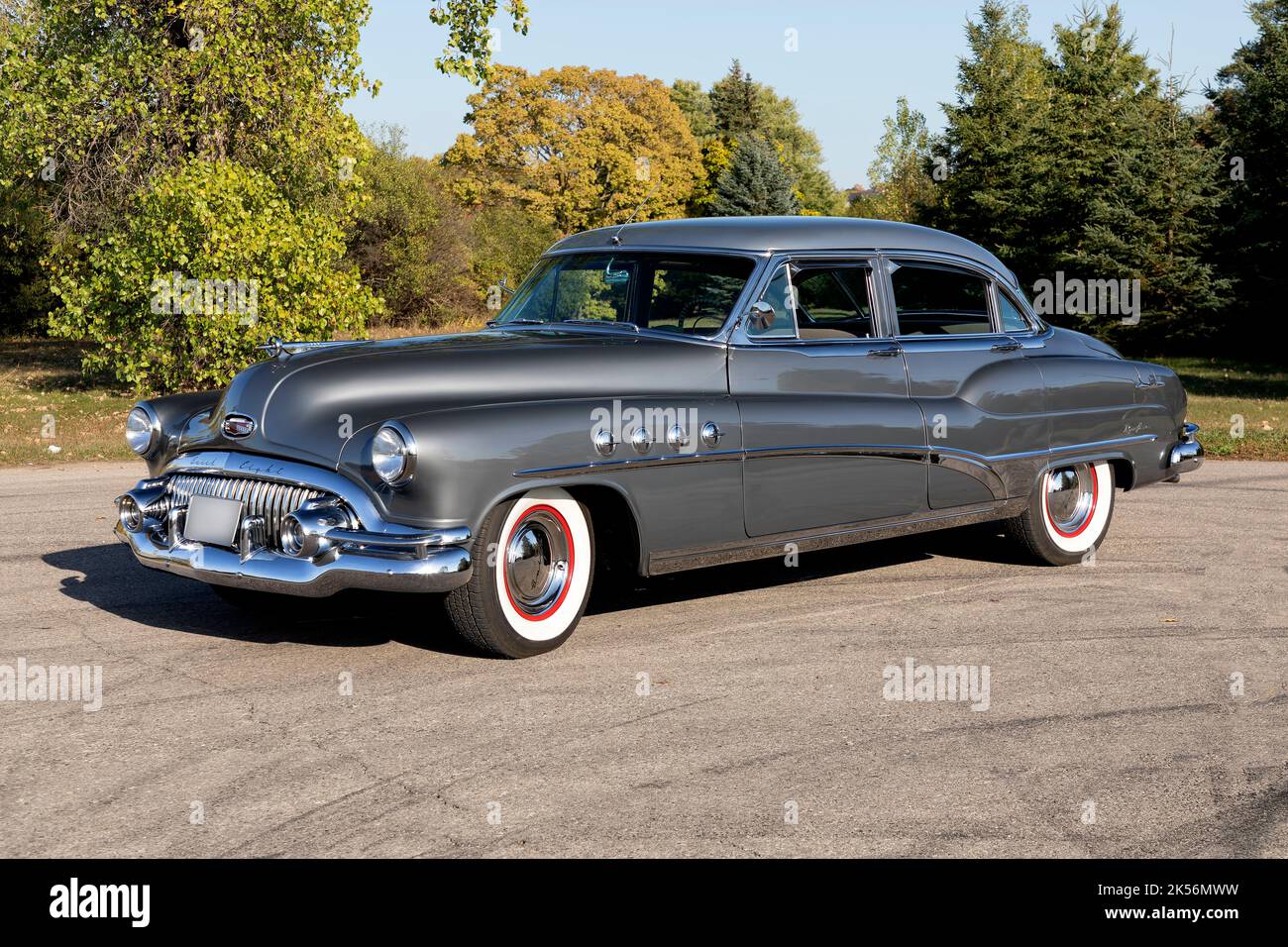 1951 Buick Roadmaster 72R on pavement Stock Photo - Alamy