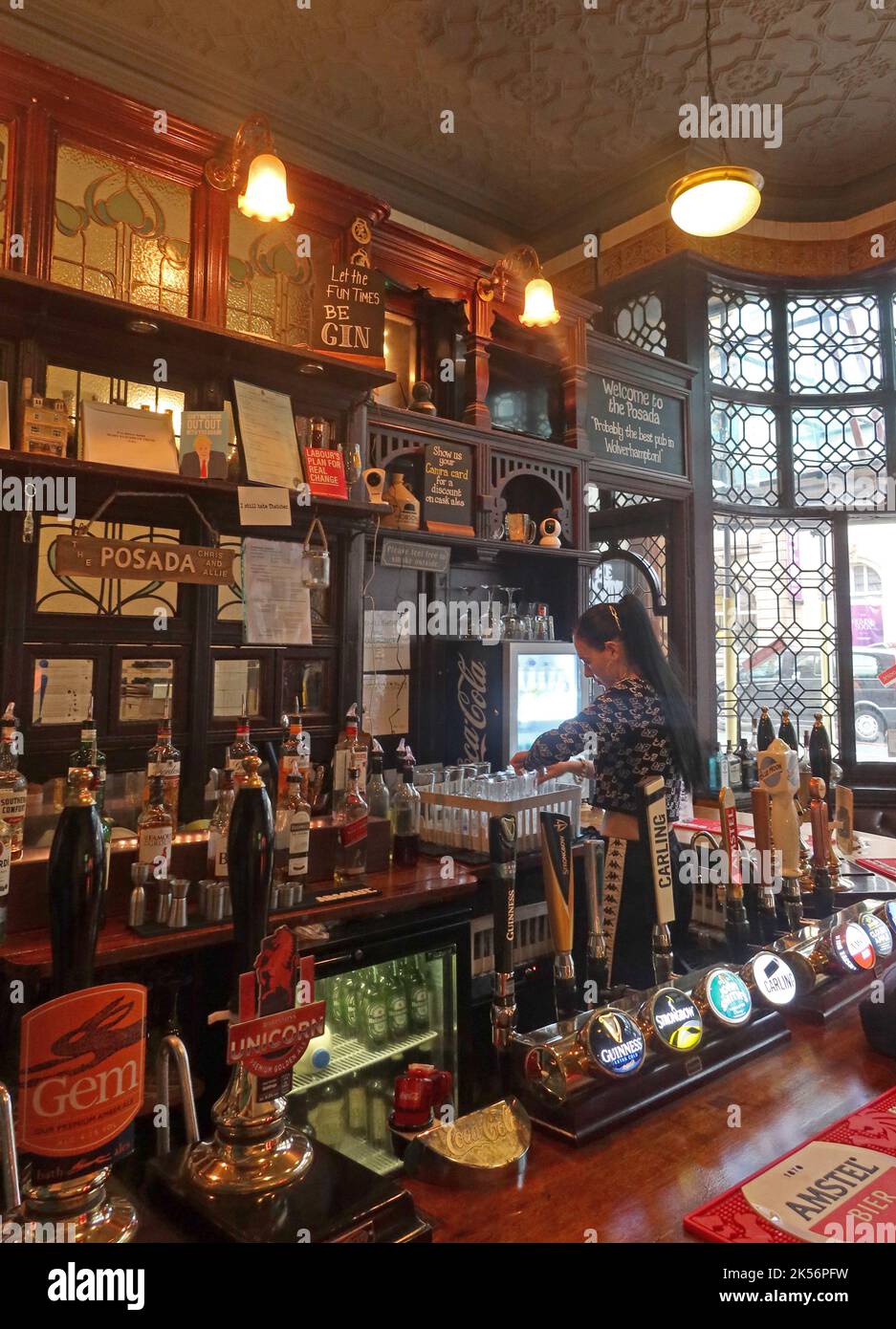The Posada bar, 48 Lichfield St, Wolverhampton, West midlands, England, UK,  WV1 1DG Stock Photo