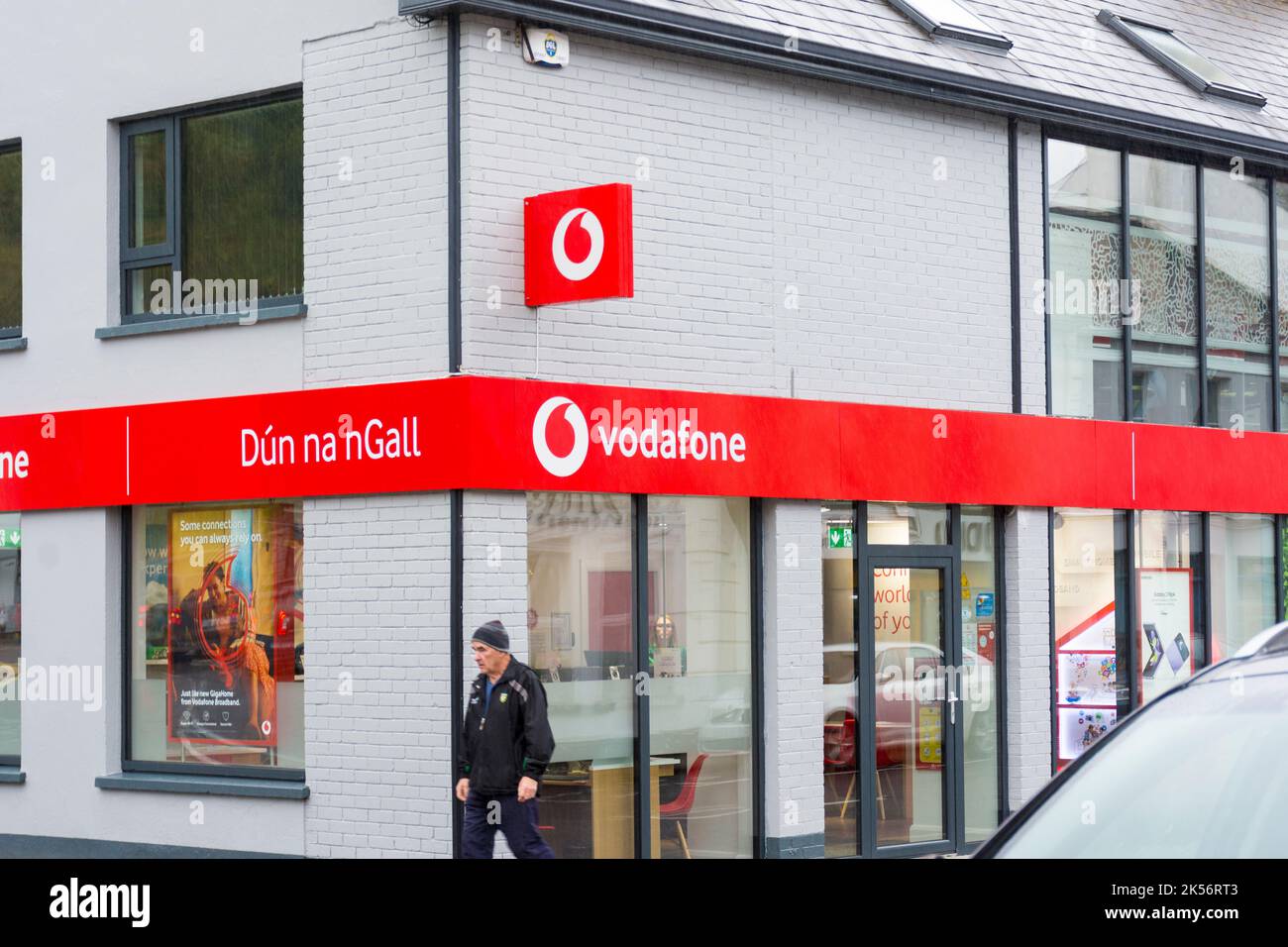 Vodafone shop in Donegal Town, County Donegal, Ireland Stock Photo