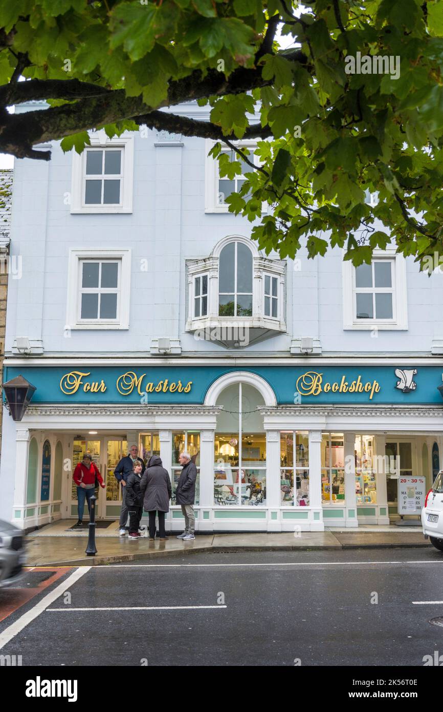 Frontage of Four Masters Bookshop shop in Donegal Town, County Donegal, Ireland Stock Photo
