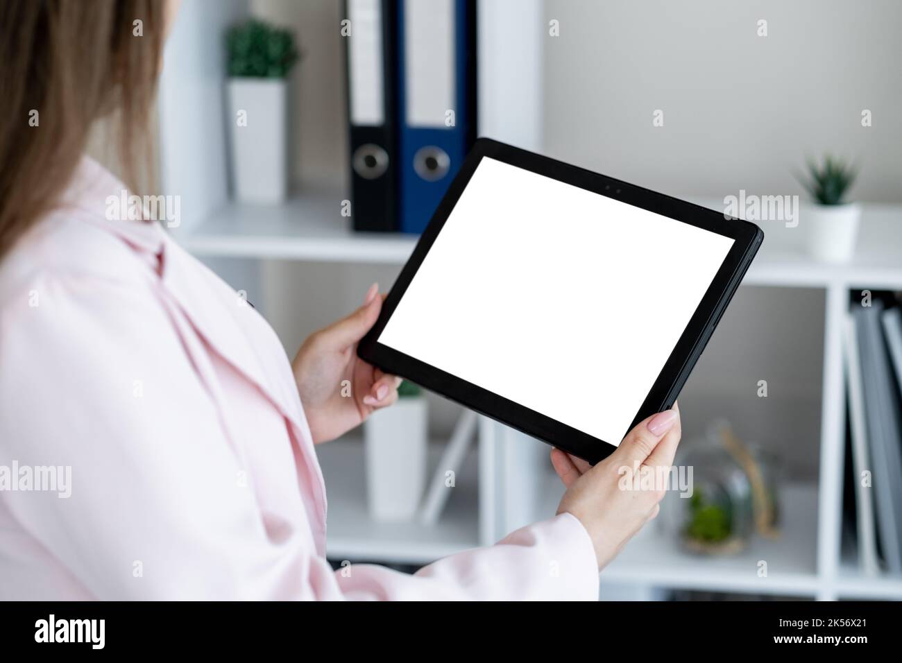 virtual conference digital mockup office work Stock Photo - Alamy