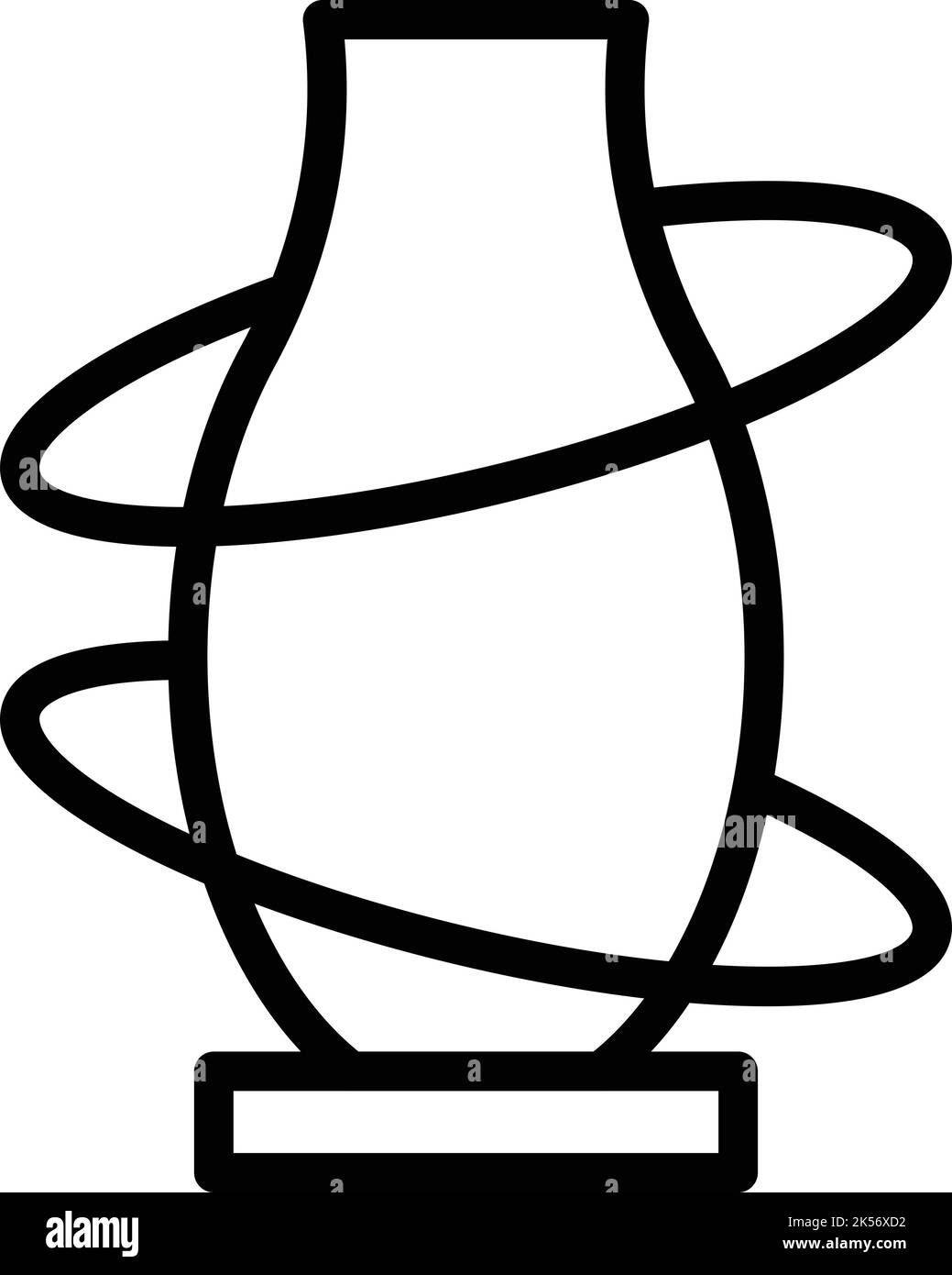 Modern vase icon outline vector. Class art. School making Stock Vector ...