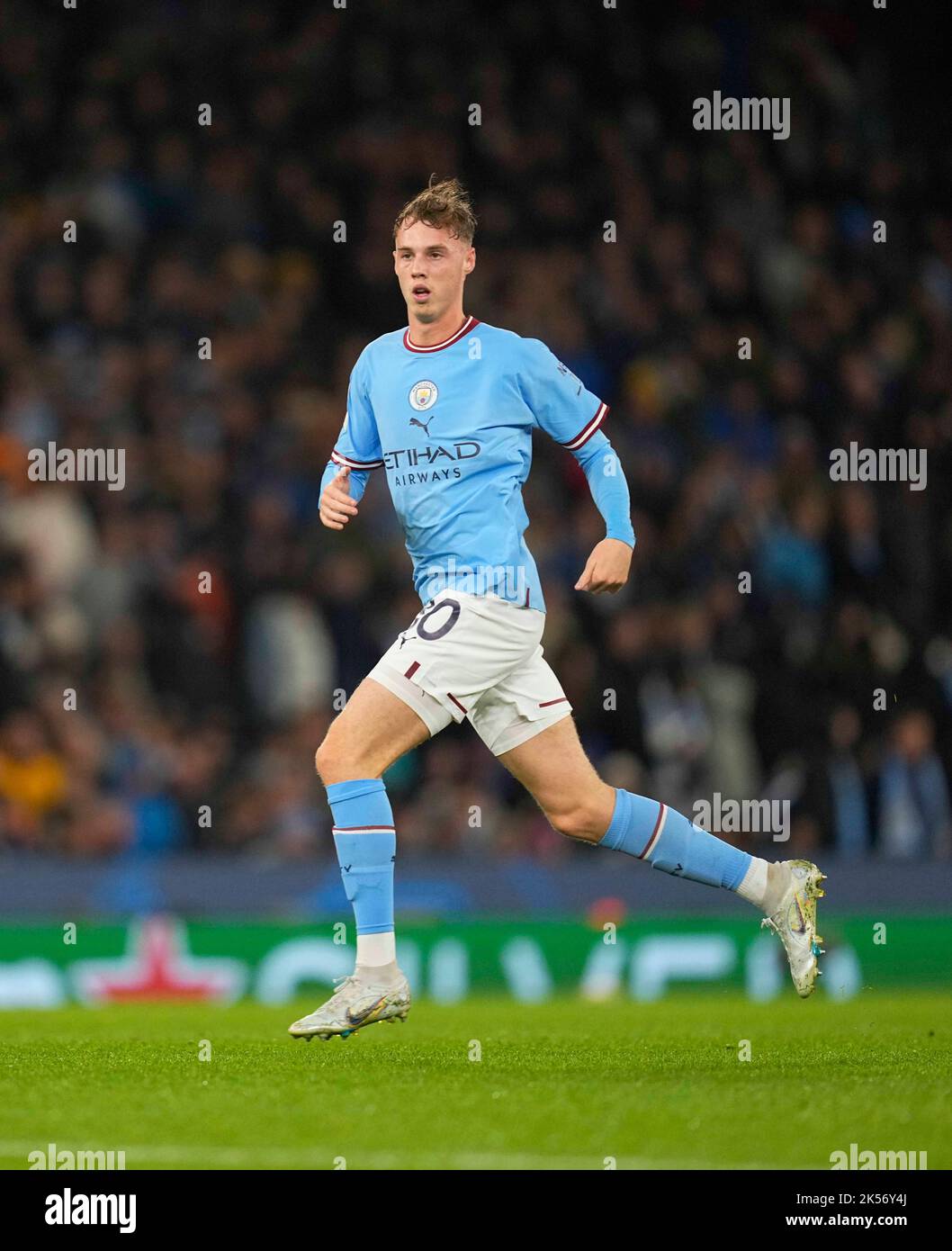 October 5, 2022: Cole Palmer (Manchester City) looks on during ...