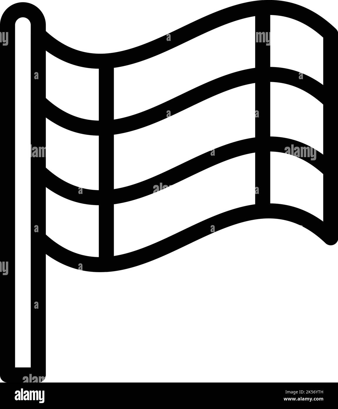 Racehorse flag icon outline vector. Horse race. Jockey sport Stock