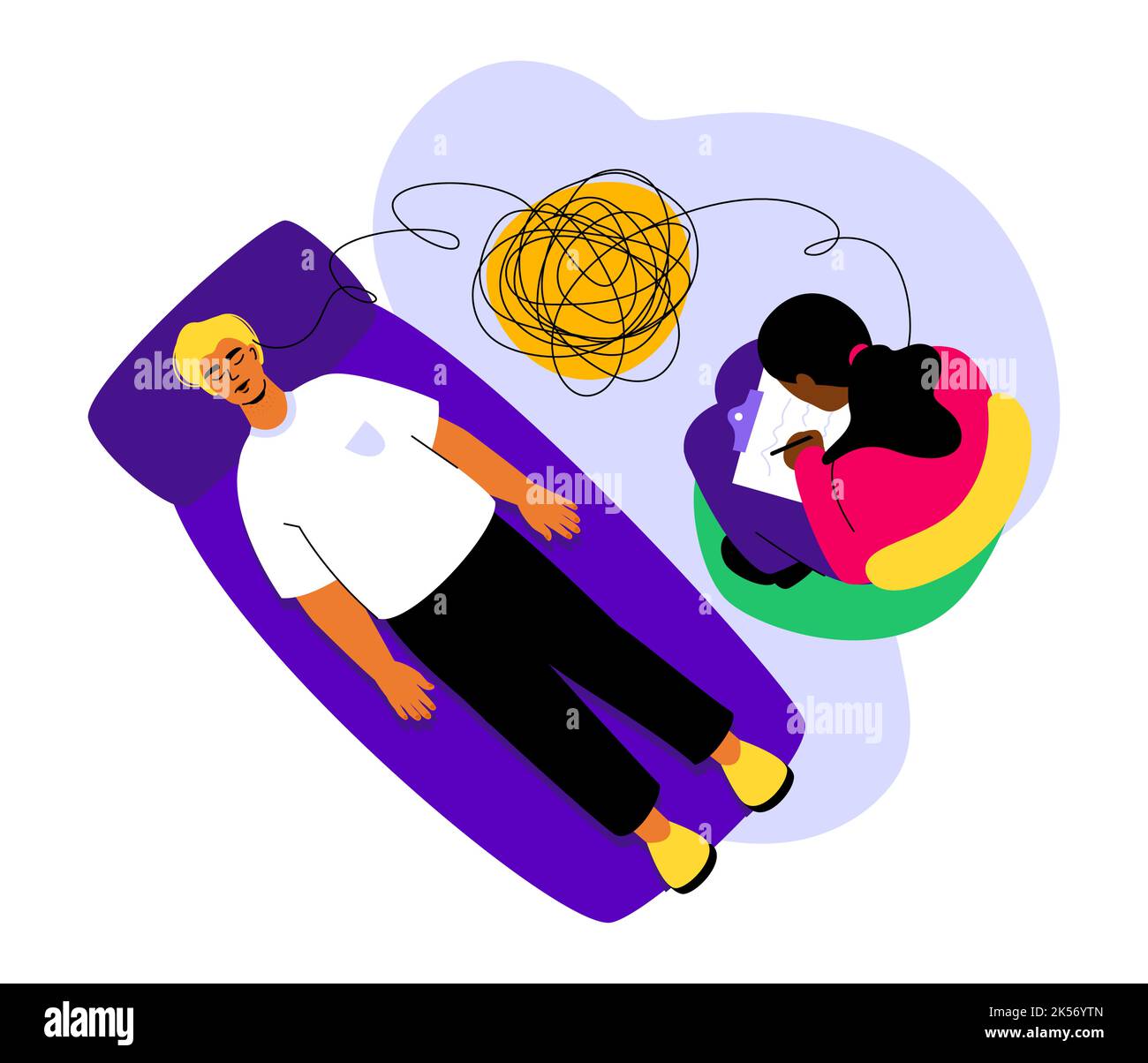 Female american psychologist Stock Vector Images Alamy