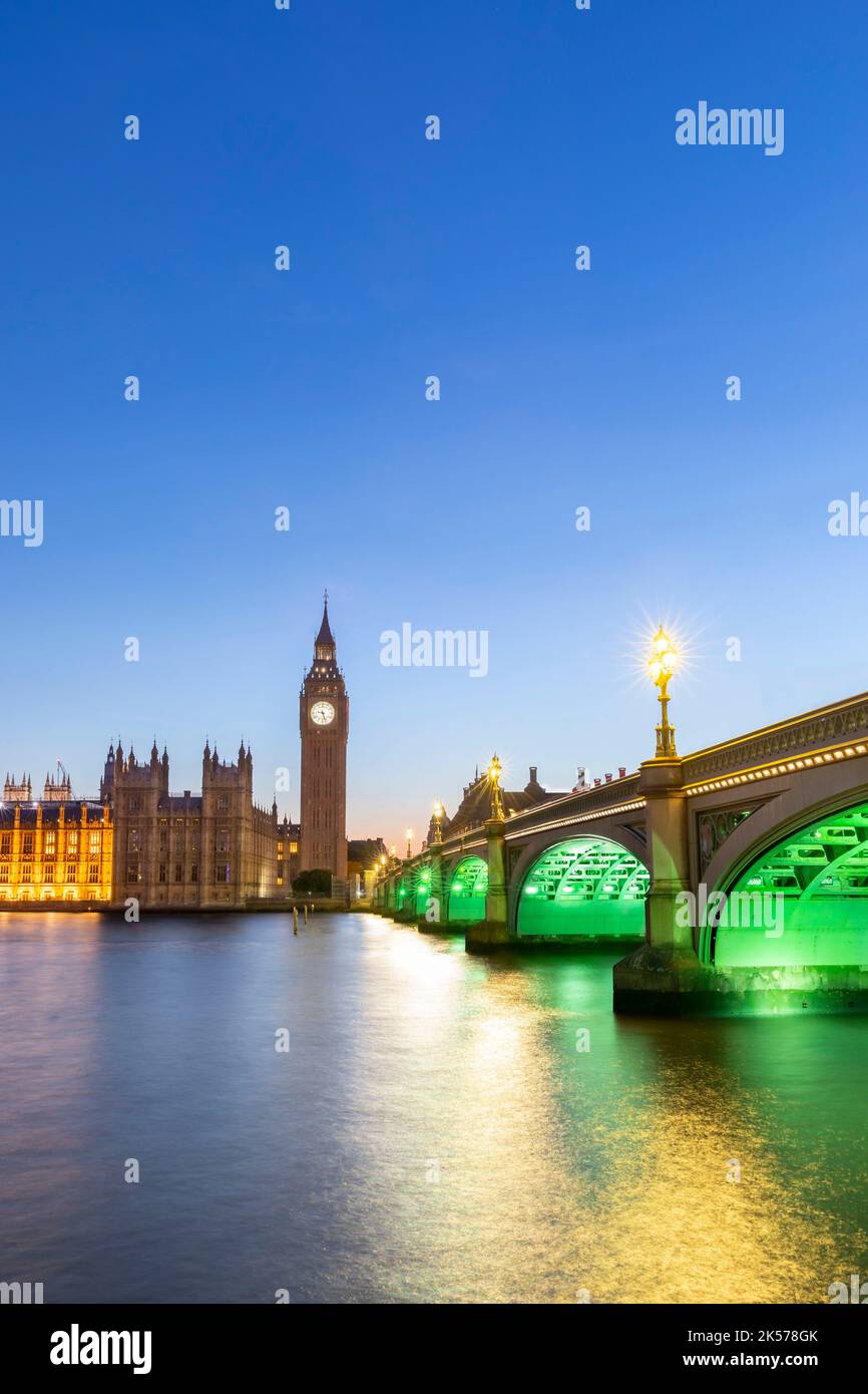 United Kingdom, London, Westminster, The Big Ben clock tower Stock