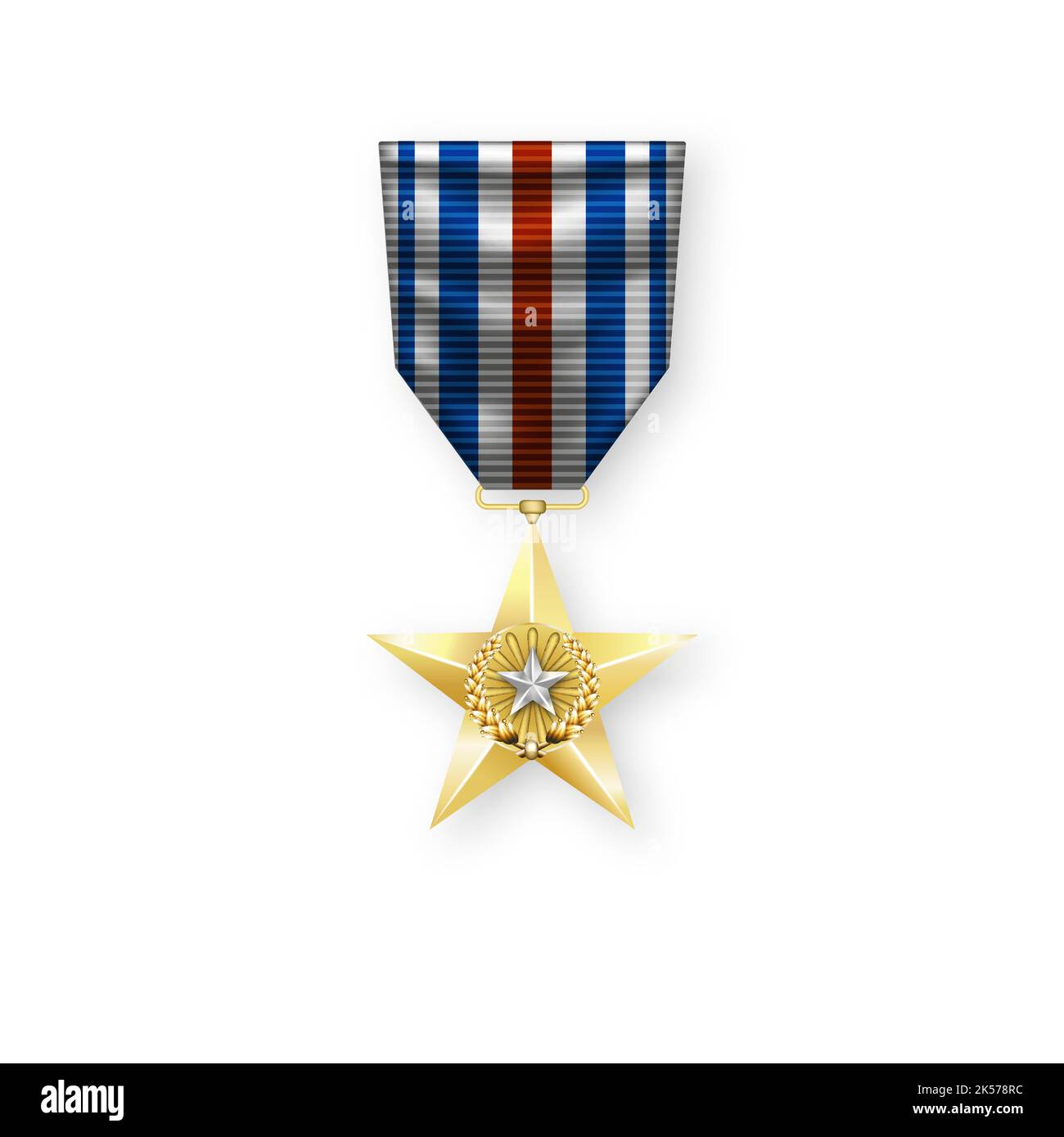Vector medal of honor, vector illustration Stock Vector