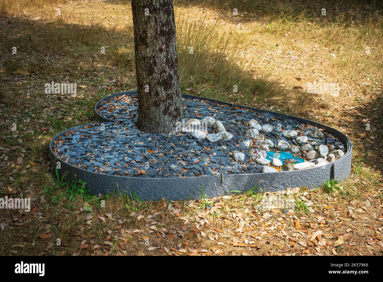 France, Morbihan, Pluneret, Gardens of Memory, private cinerary site ...