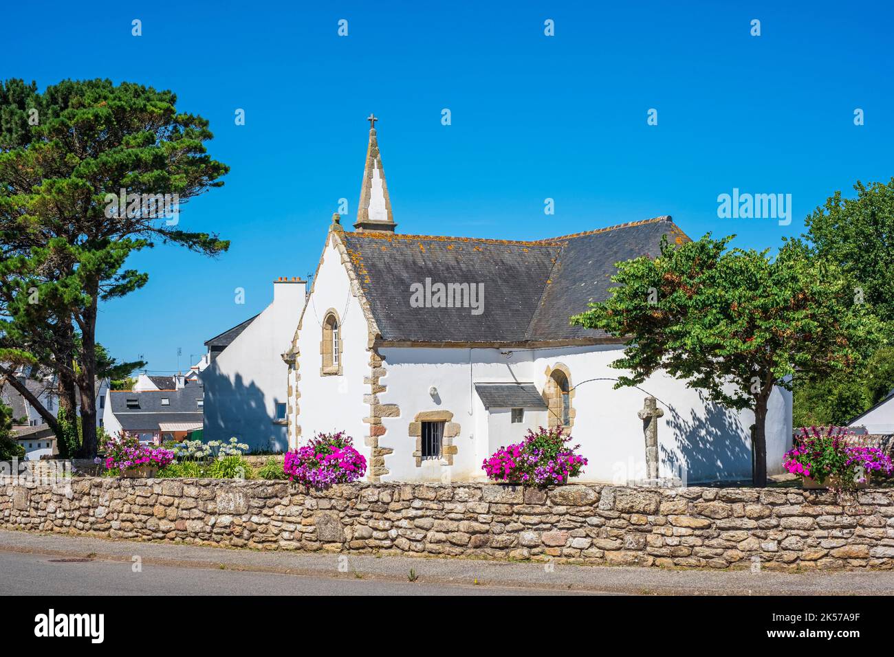 France, Morbihan, Saint-Pierre-Quiberon, Portivy hamlet, Notre-Dame de ...