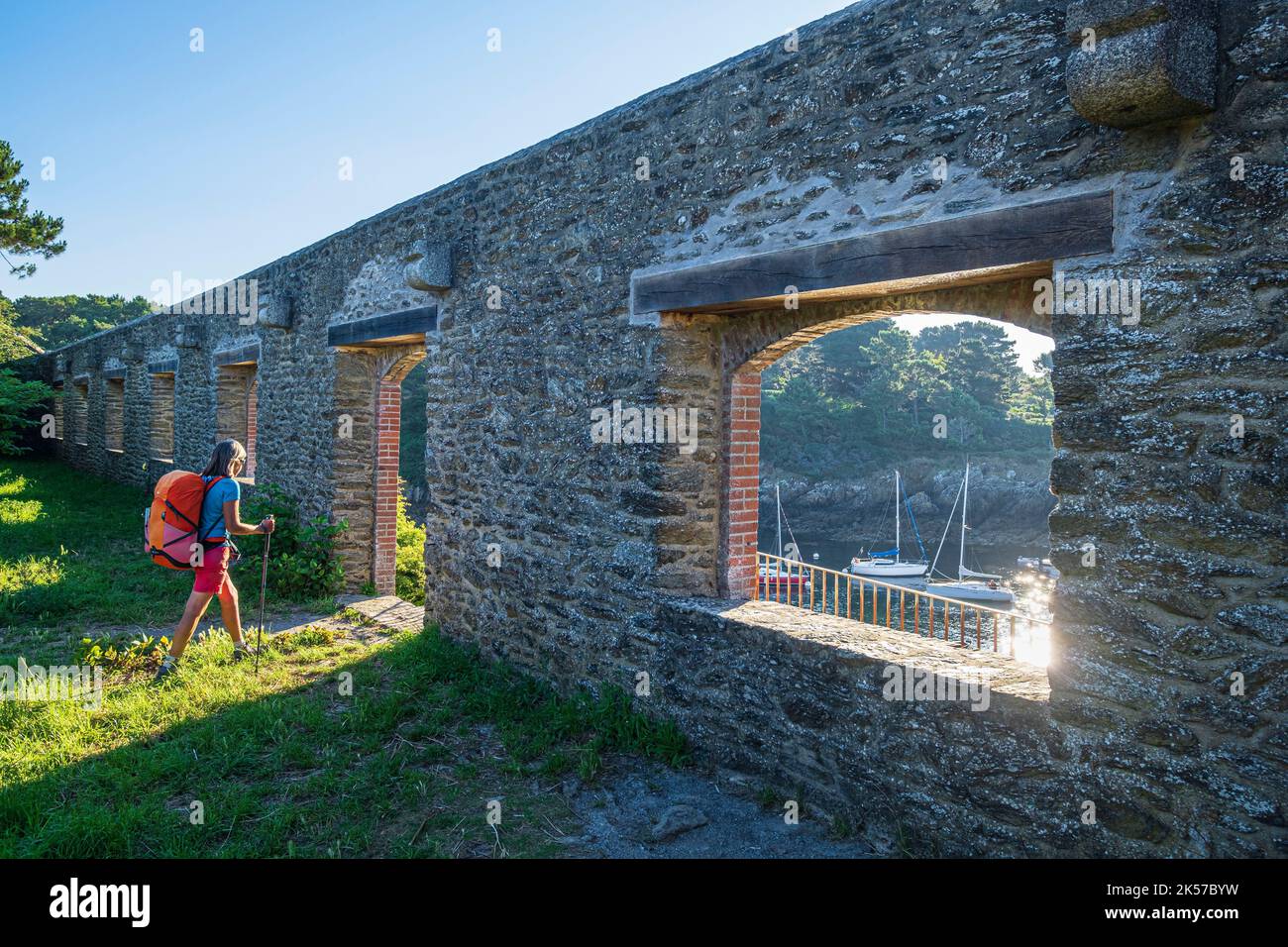 France, Finistere, Moelan-sur-Mer, remains of the former Malachappe ...