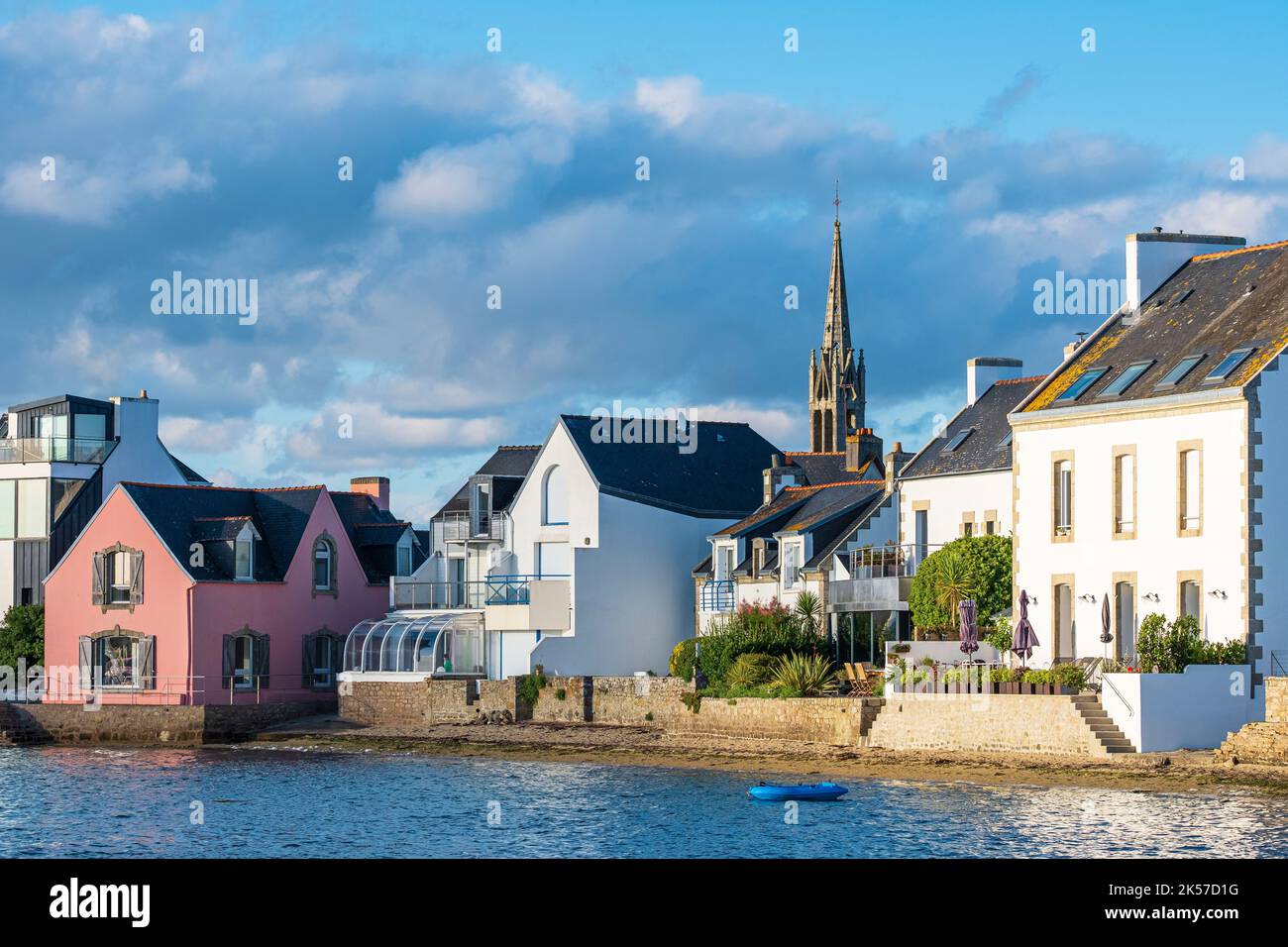 France, Finistere, L'Ile-Tudy, stage on the coastal footpath or GR 34 ...