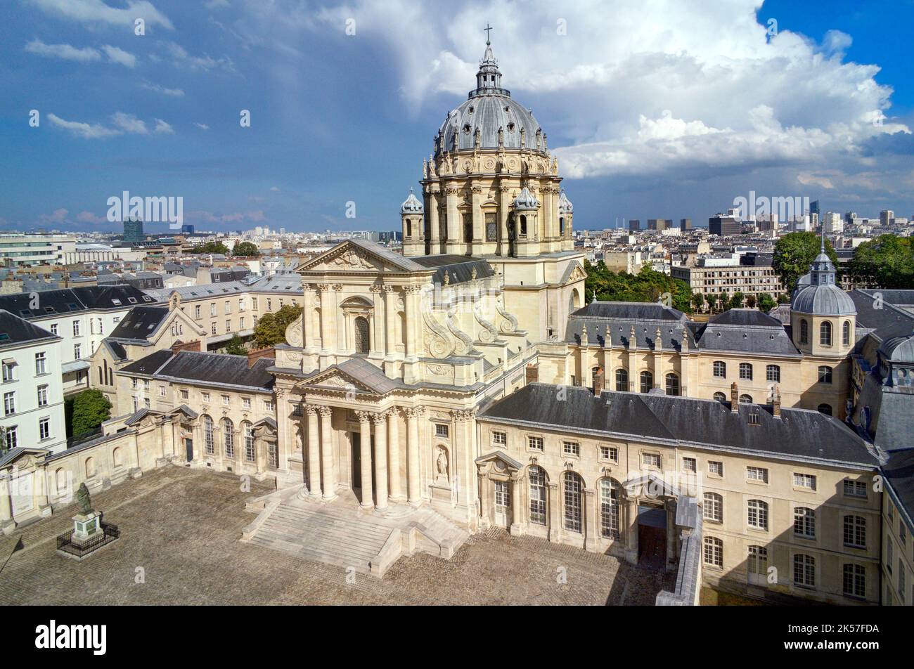 France, Paris, the royal abbey of the Val-de-Grâce and its church Stock Photo