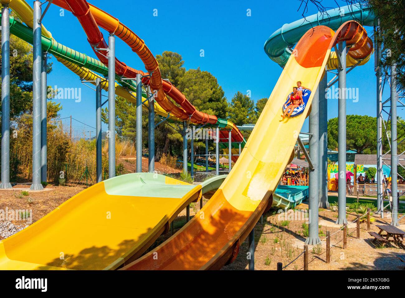 France, Var, Saint Cyr sur Mer, the Aqualand water park Stock Photo Alamy