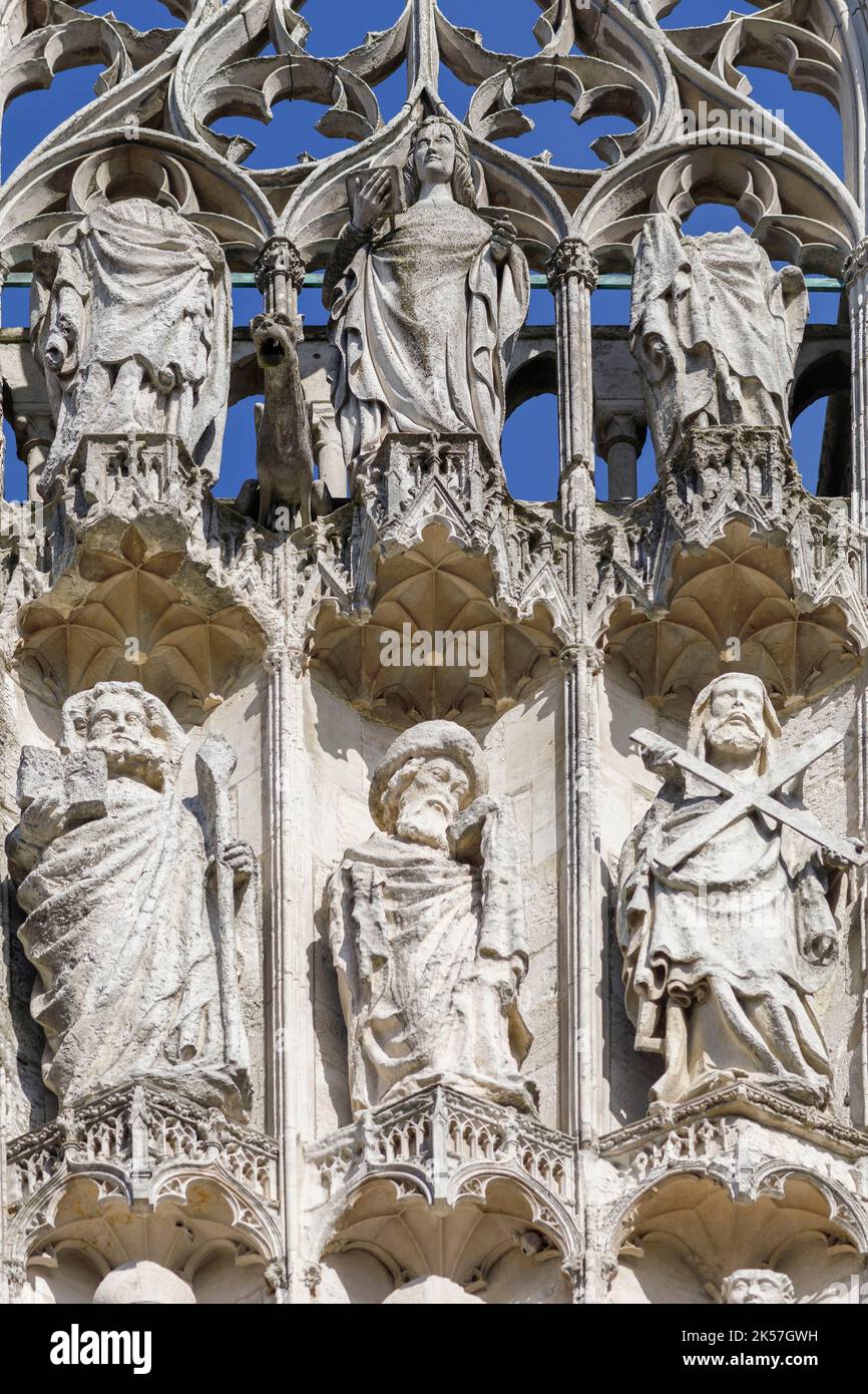 France, SeineMaritime, Rouen, NotreDame Cathedral, west facade