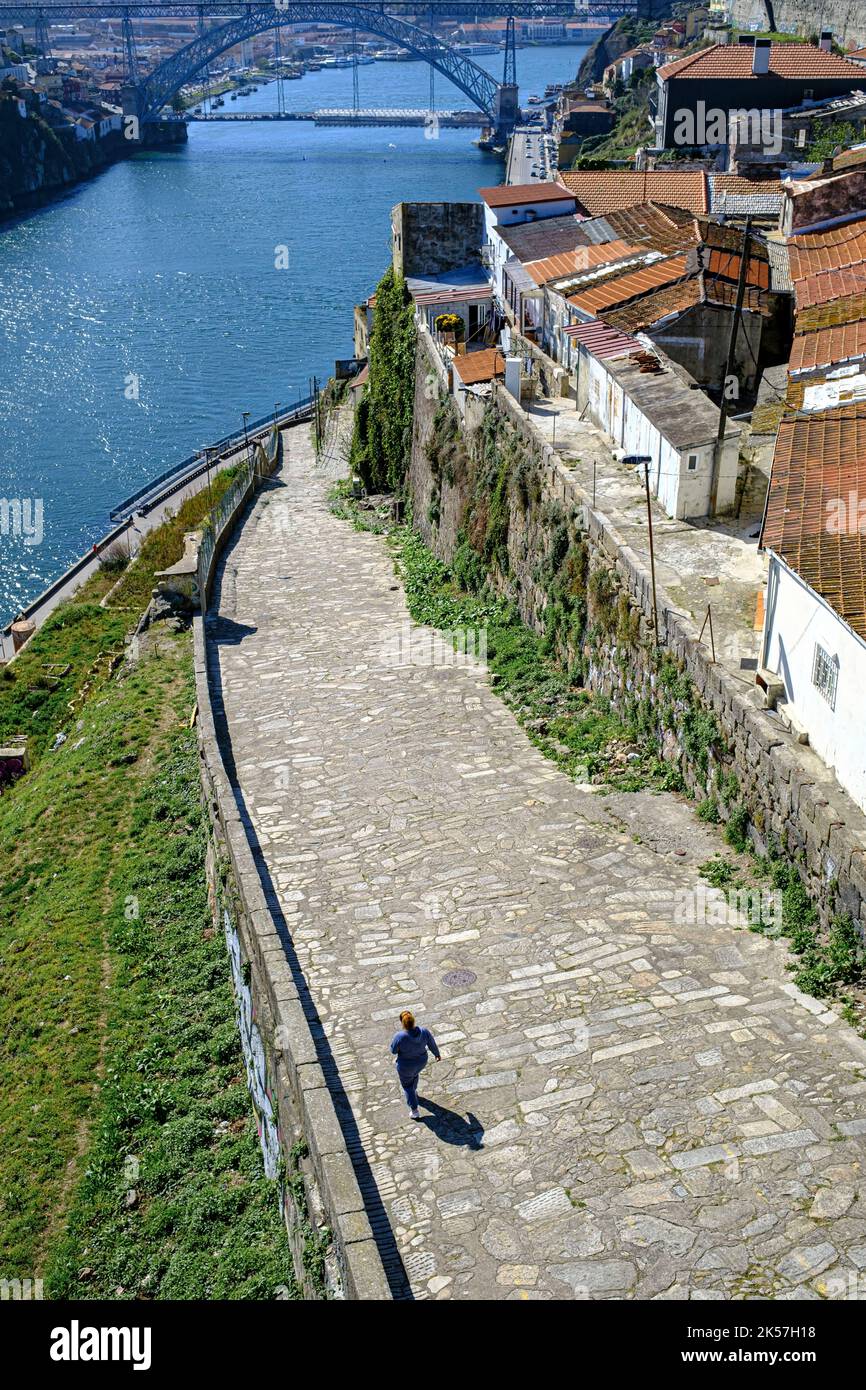 Portugal, North region, Porto, area de las Fontainhas (the fountains ...