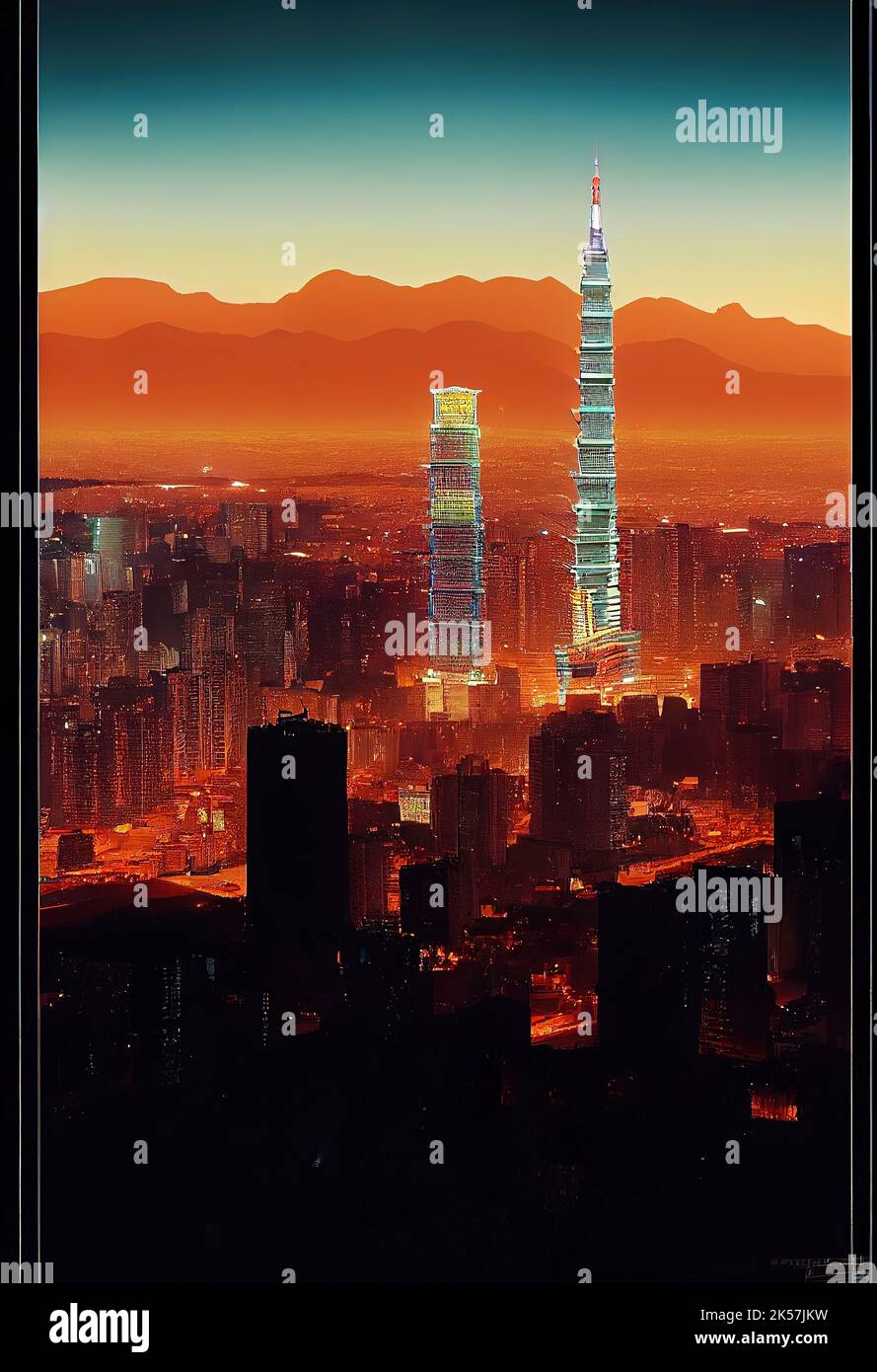 Taipei Taipei 101 Taiwan Illustration Hi res Stock Photography And 