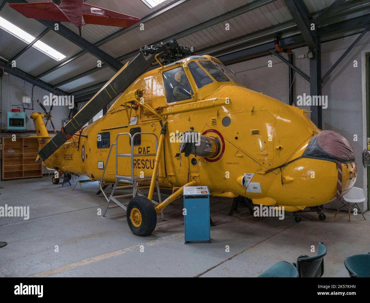 A Westland Wessex RAF Rescue helicopter (XS482) in the RAF Manston