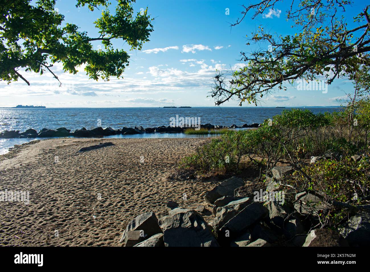 View of Sandy Hook Bay area from west side of Sandy Hook, Highlands