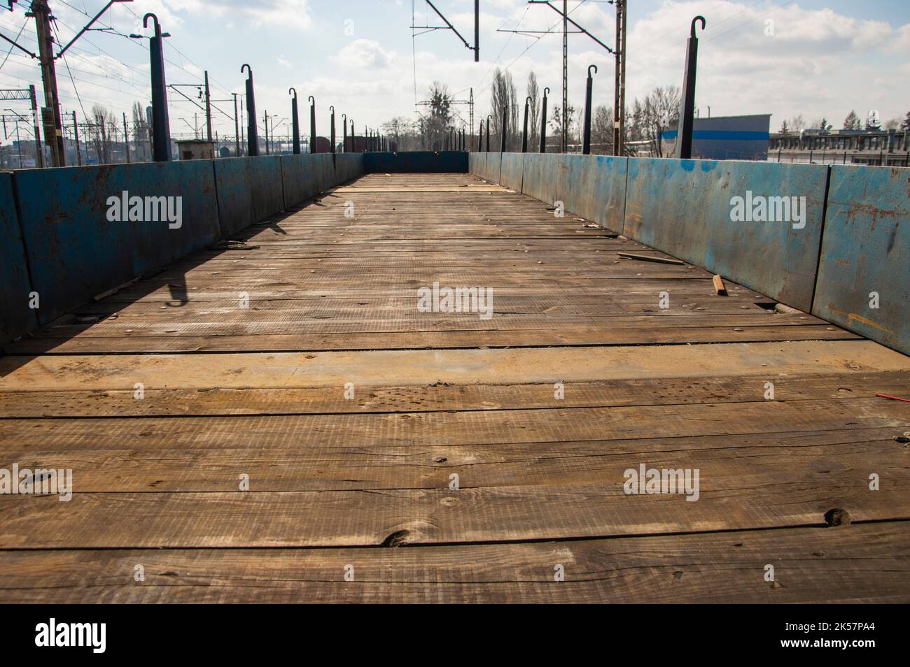 Railway carriages, railway infrastructure, tracks, rails and power ...