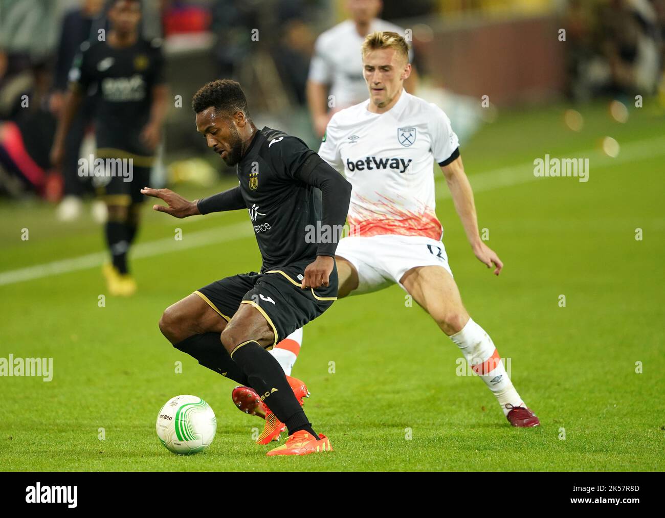 Anderlechts Killian Sardella Controls Ball During Editorial Stock Photo -  Stock Image