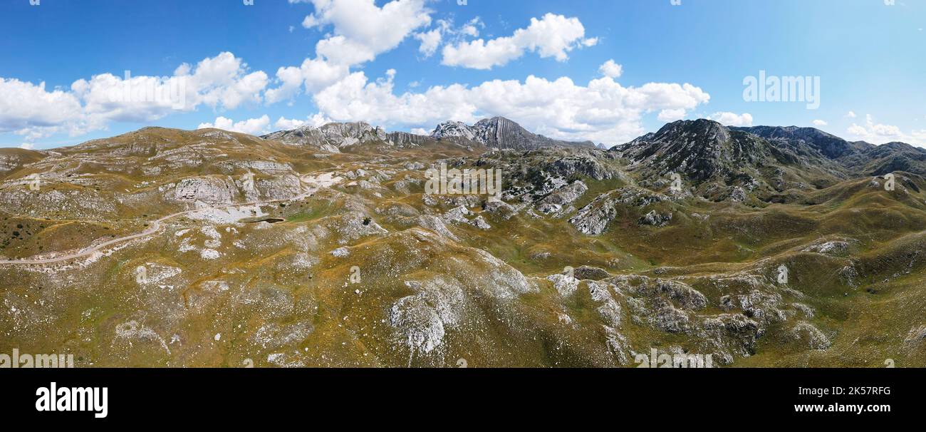 Famous mount Prutas, Durmitor National Park . Beautiful late summer