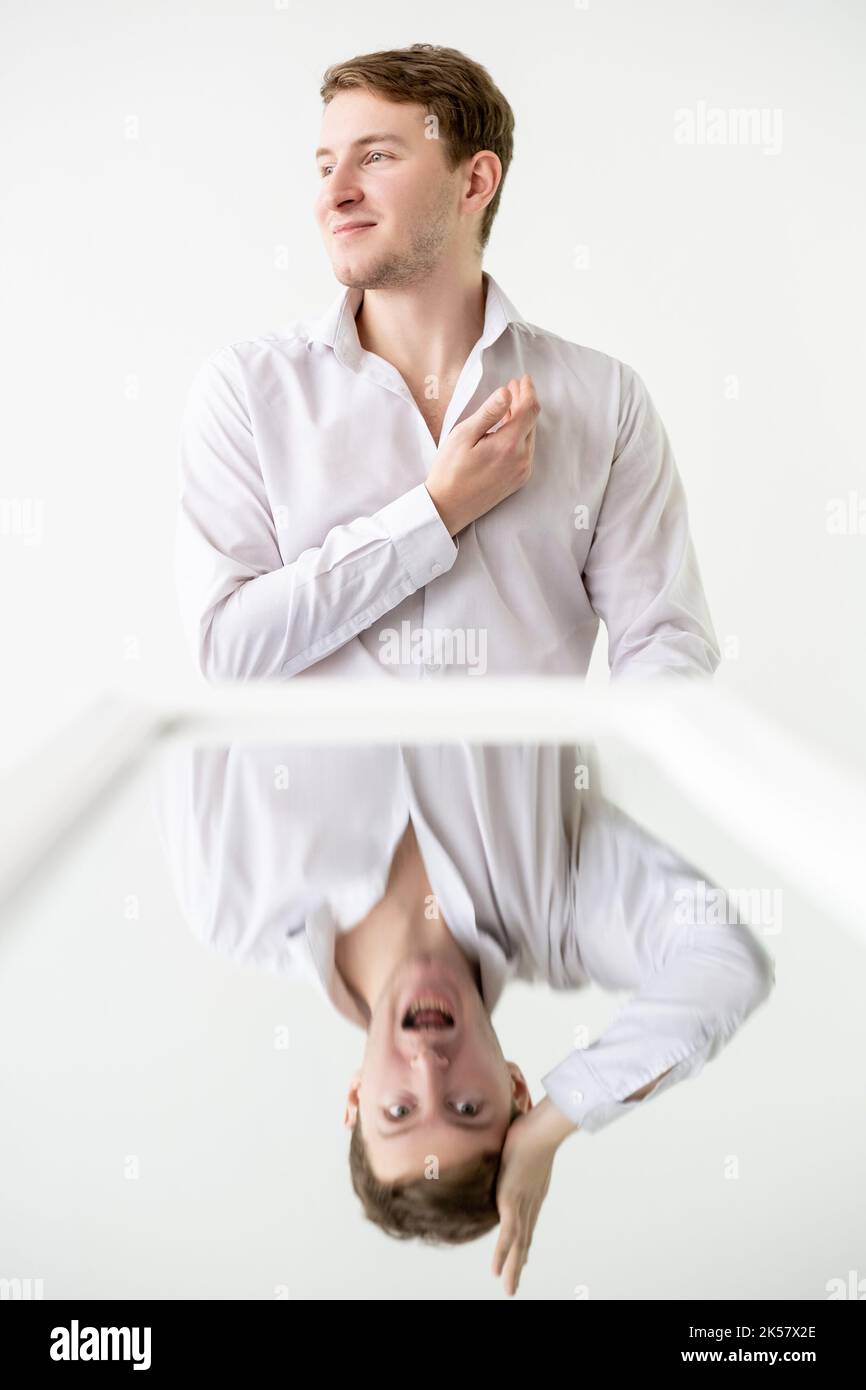personality disorder absent man mental stress Stock Photo