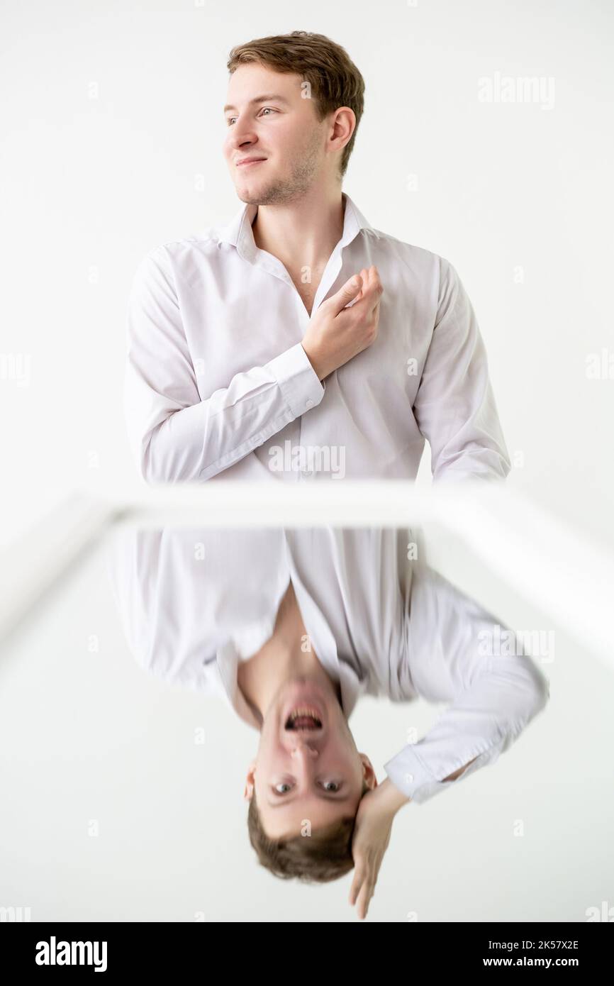 personality disorder absent man mental stress Stock Photo - Alamy