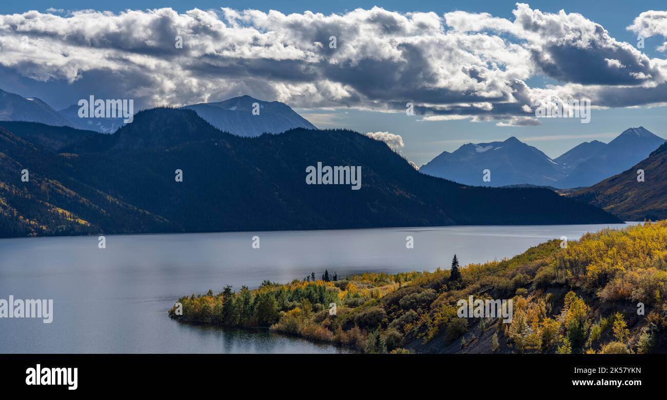 A View Over Tagish Lake From The Klondike Highway In Yukon Canada 