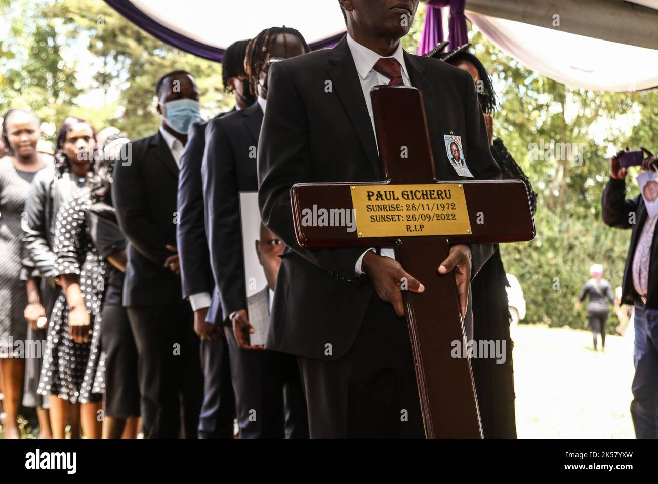 Nakuru, Kenya. 06th Oct, 2022. The family of the late Paul Gicheru seen
