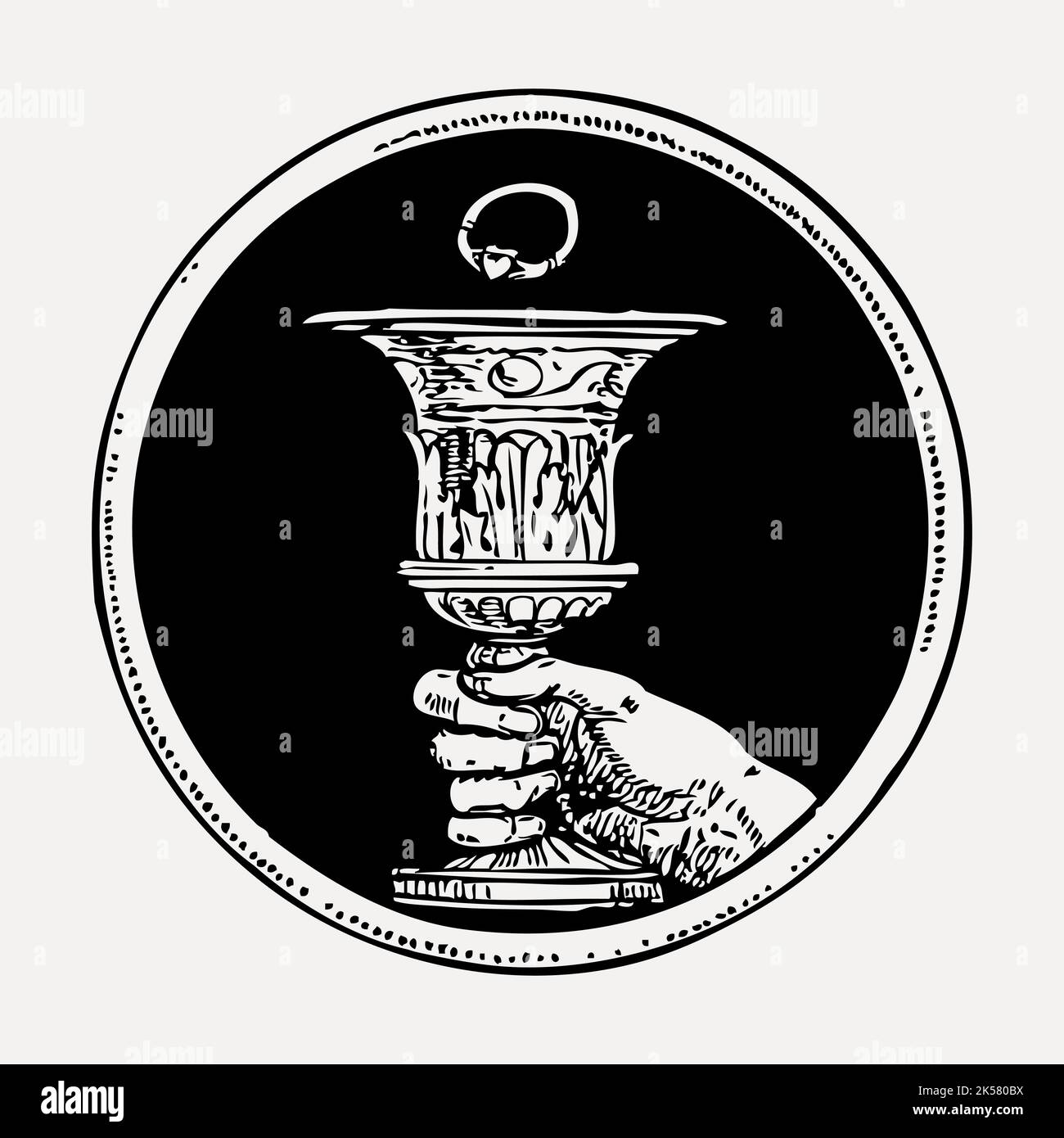 chalice cup, chalice drawing, illustration, circle, drawing, object