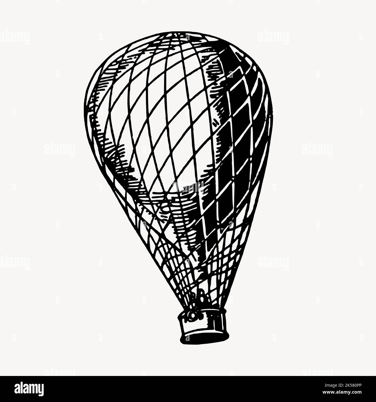 Vintage Hot Air Balloon Clip Art