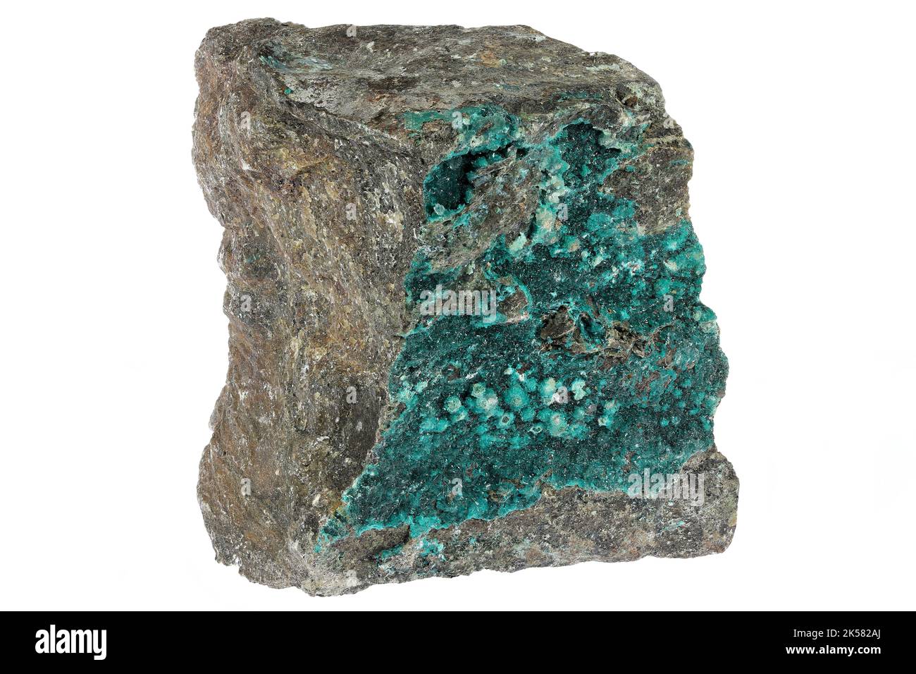 atacamite from Atacama, Chile isolated on white background Stock Photo ...