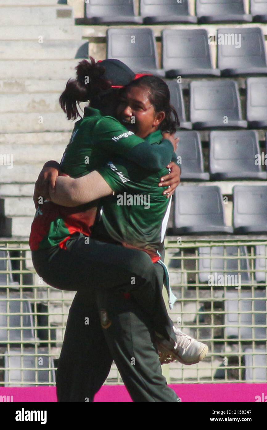 Sylhet, Bangladesh. 6th Oct, 2022. Fariha Islam Trisna of Bangladeshi