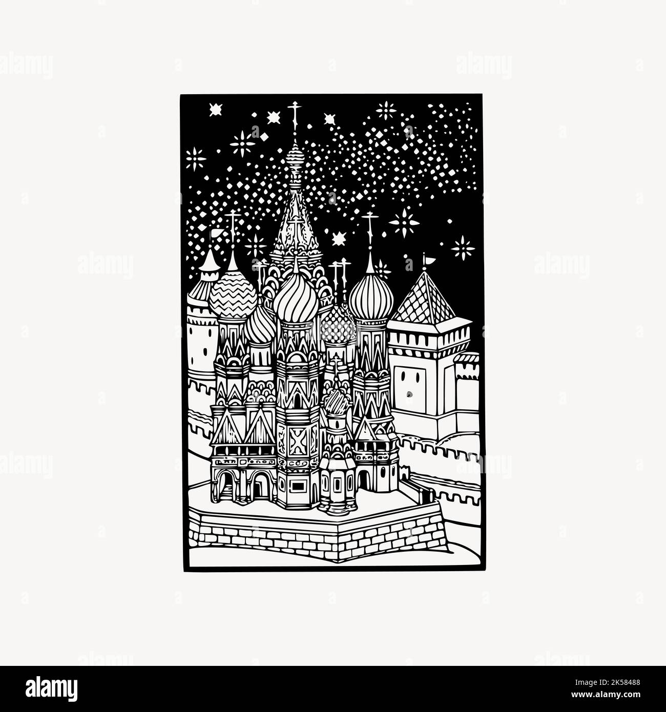 Saint basils cathedral drawing clipart hi res stock photography and