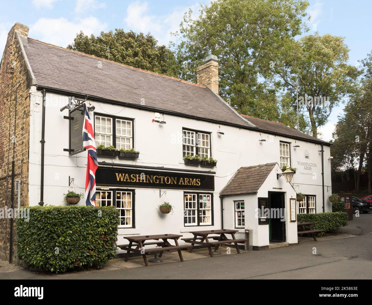 The Washington Arms pub in Washington Village, Tyne and Wear, England