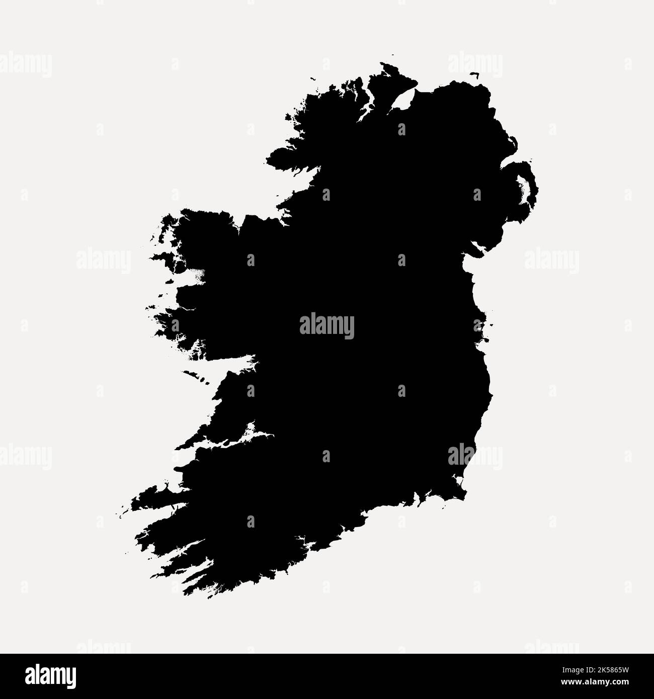 Ireland map silhouette clipart, geography illustration in black vector ...