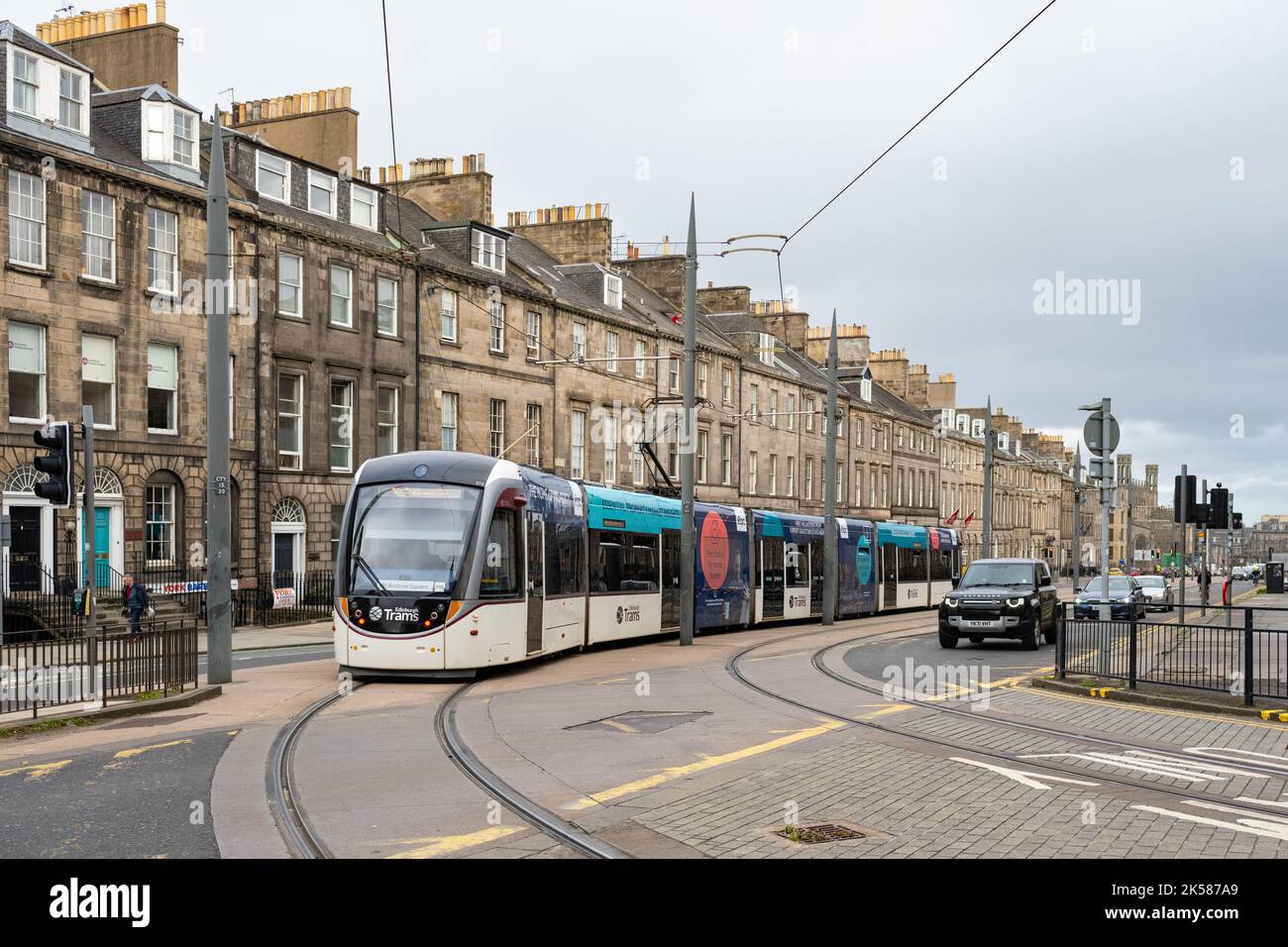 Edinburgh trams tram, Edinburgh, Scotland, UK Stock Photo Alamy