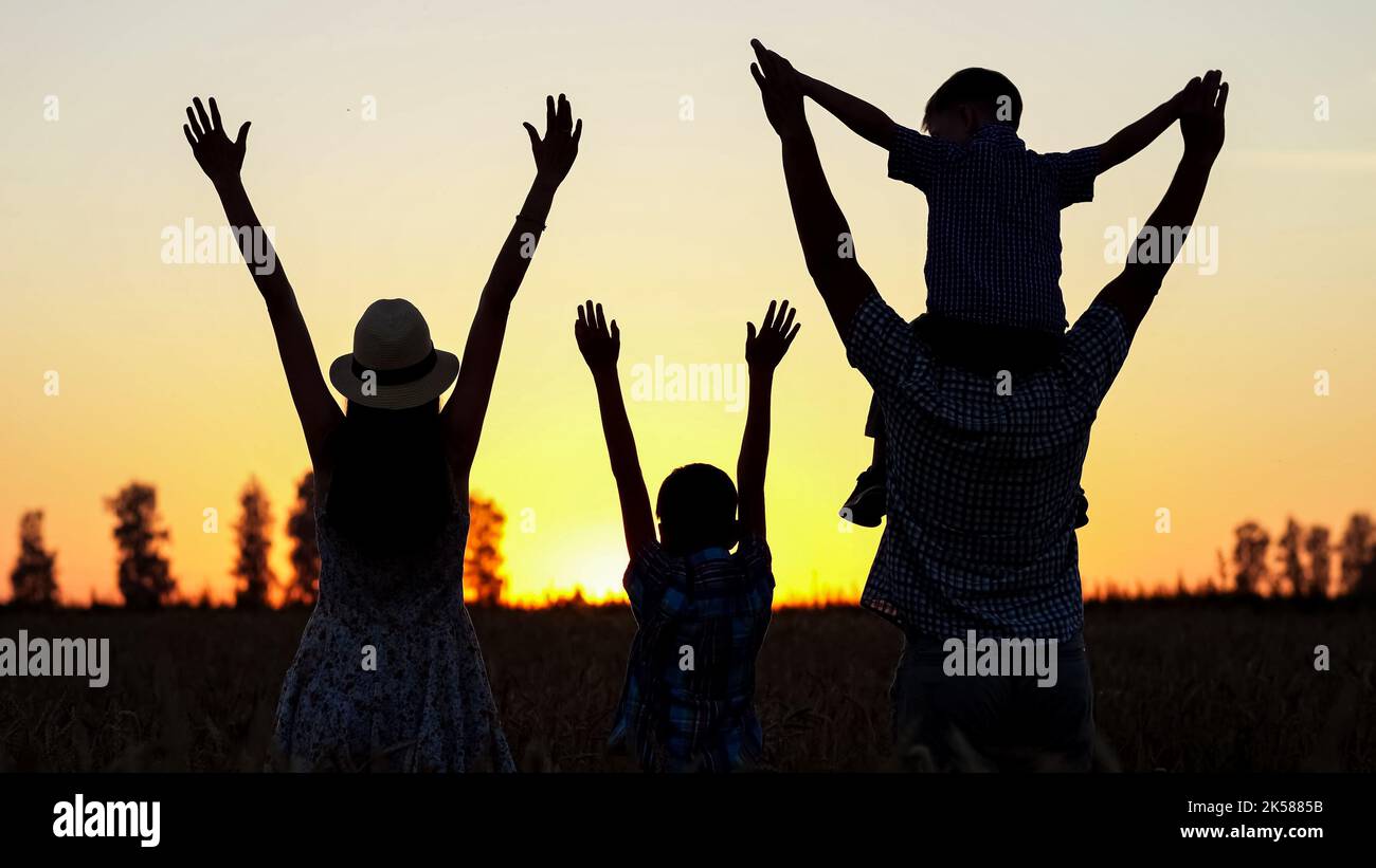 Boy raise hand sky hi-res stock photography and images - Alamy