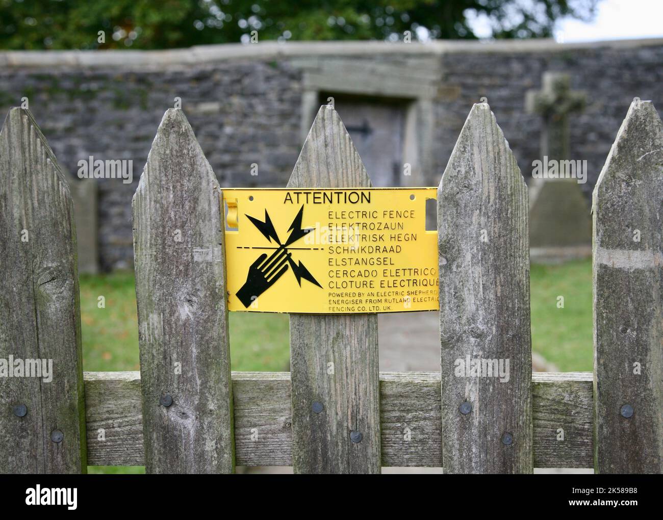 The Electric Fence Stock Photo Alamy